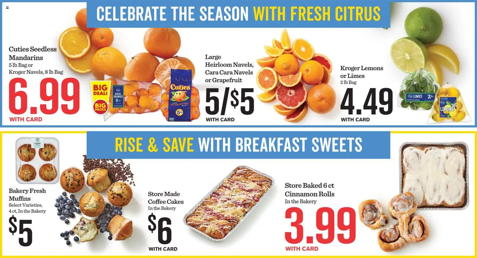 Mariano's Weekly Ad - valid from 08.04.2026 | Page: 7 | Products: Mandarins, Coffee, Oranges, Bag
