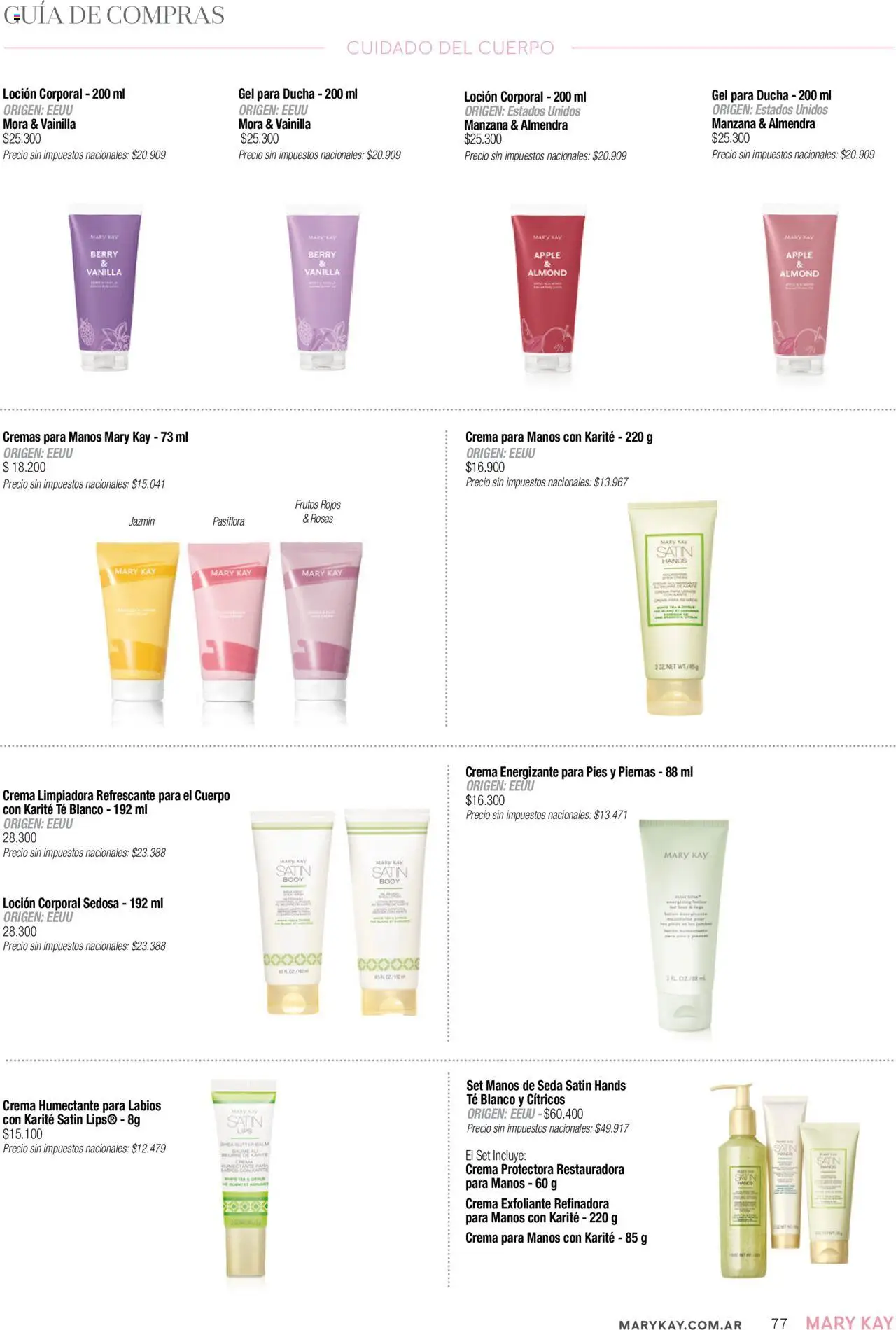 Mary Kay catálogo Invierno │ válido desde el 01.07.2025 | Página: 77 | Productos: Body, Loción, Manzana, Té
