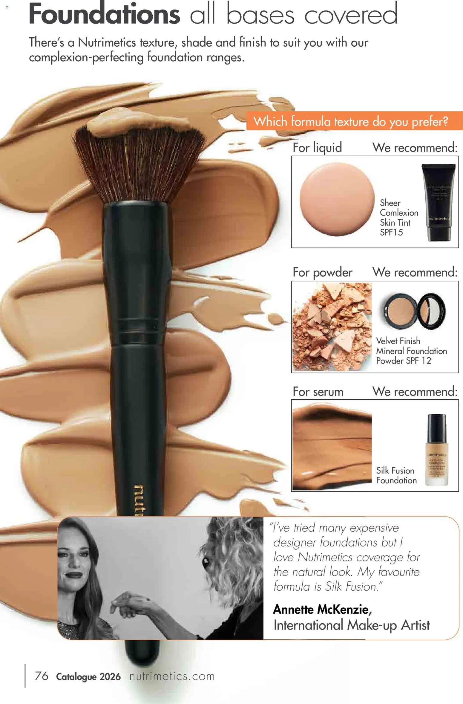 Nutrimetics catalogue - valid from 01.01.2026 | Page: 76 | Products: Powder, Makeup, Suit, Foundation