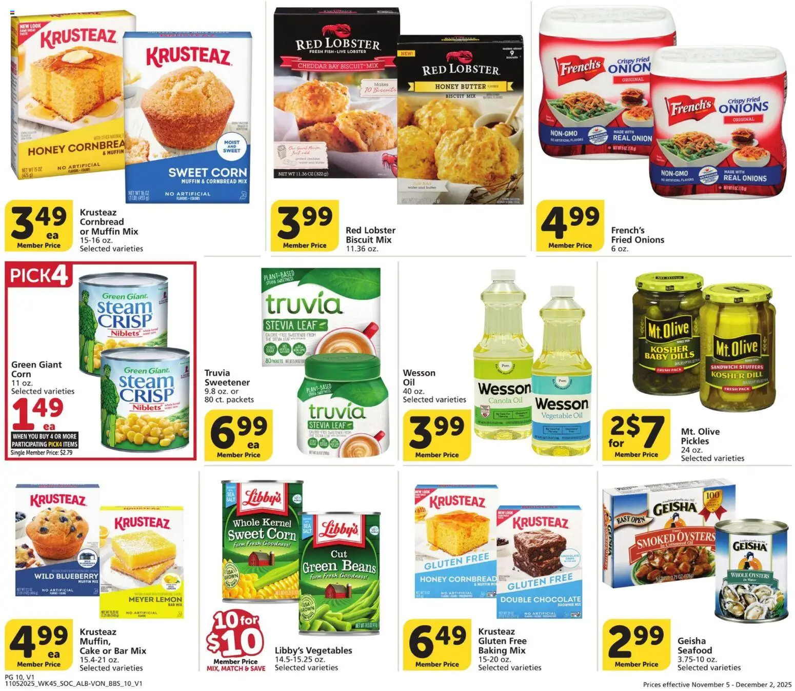 Vons Big Book of Savings - valid from 05.11.2025 | Page: 10 | Products: Butter, Chocolate, Vegetables, Seafood