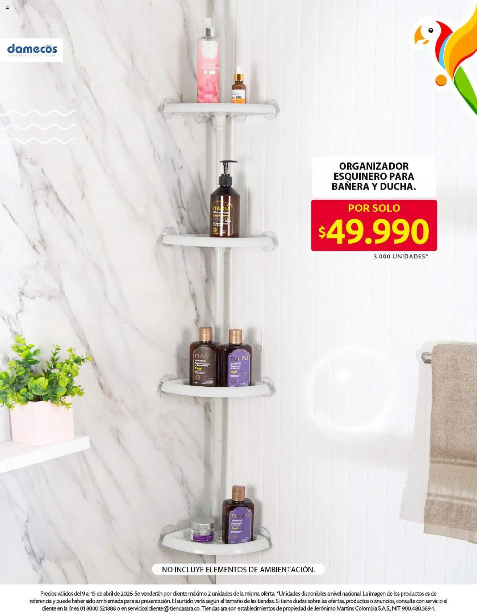 Ara revista - valida desde el 09.04.2026 | Página: 14 | Productos: Bañera, Sobre, Coco, Organizador