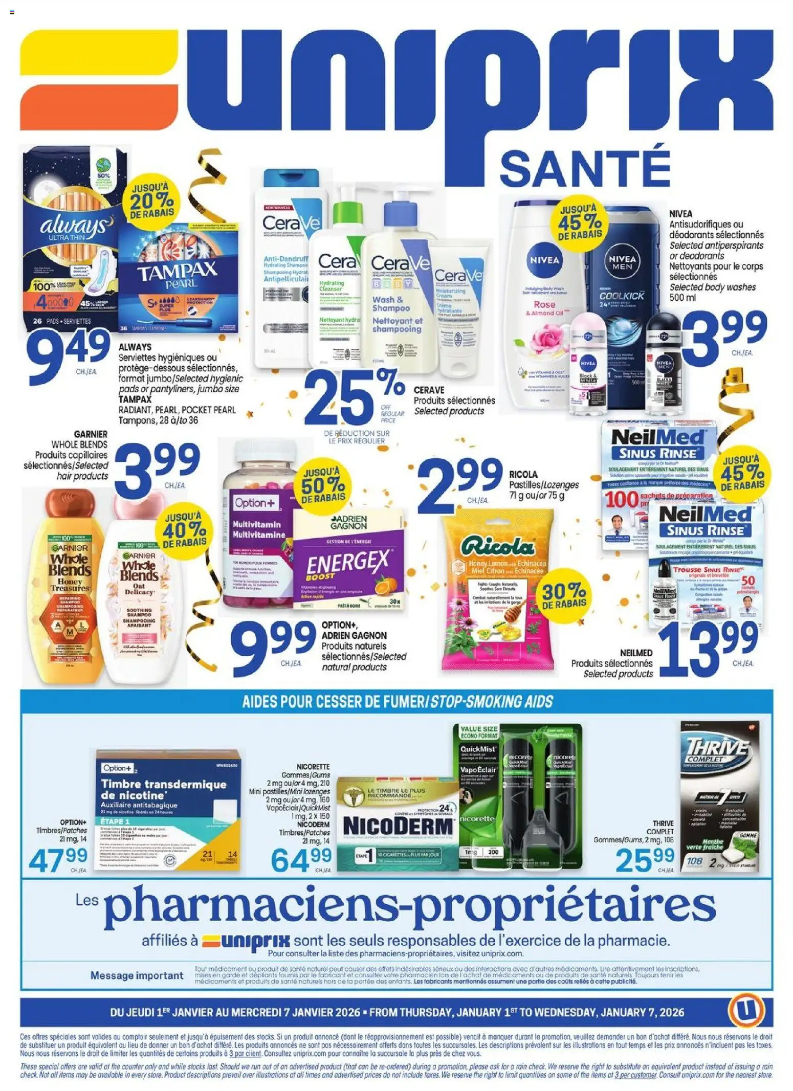 Uniprix flyer valid from 01.01.2026 | Page: 4