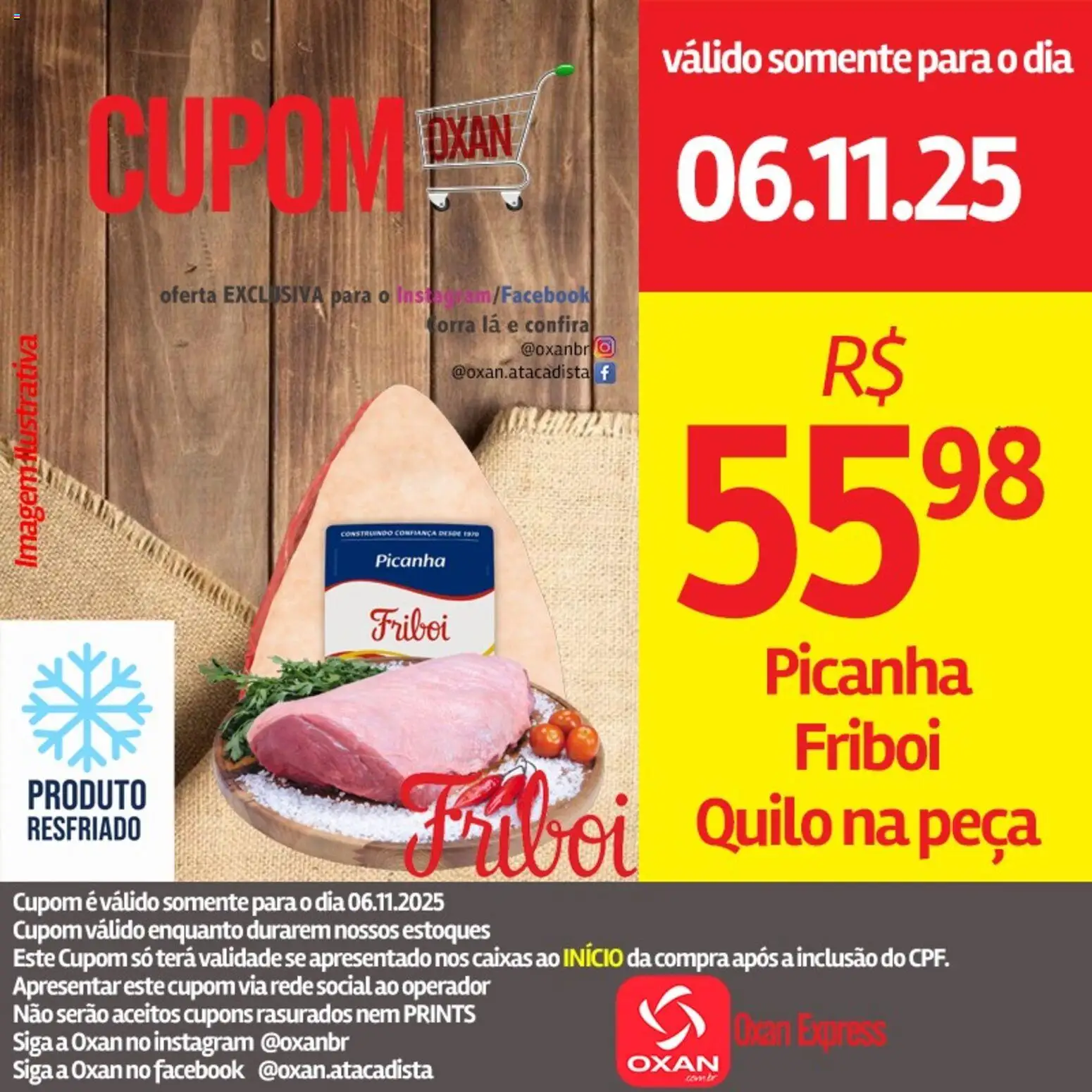 Oxan Atacadista Folheto - válido de 06.11.2025 | Página: 2 | Produtos: Picanha