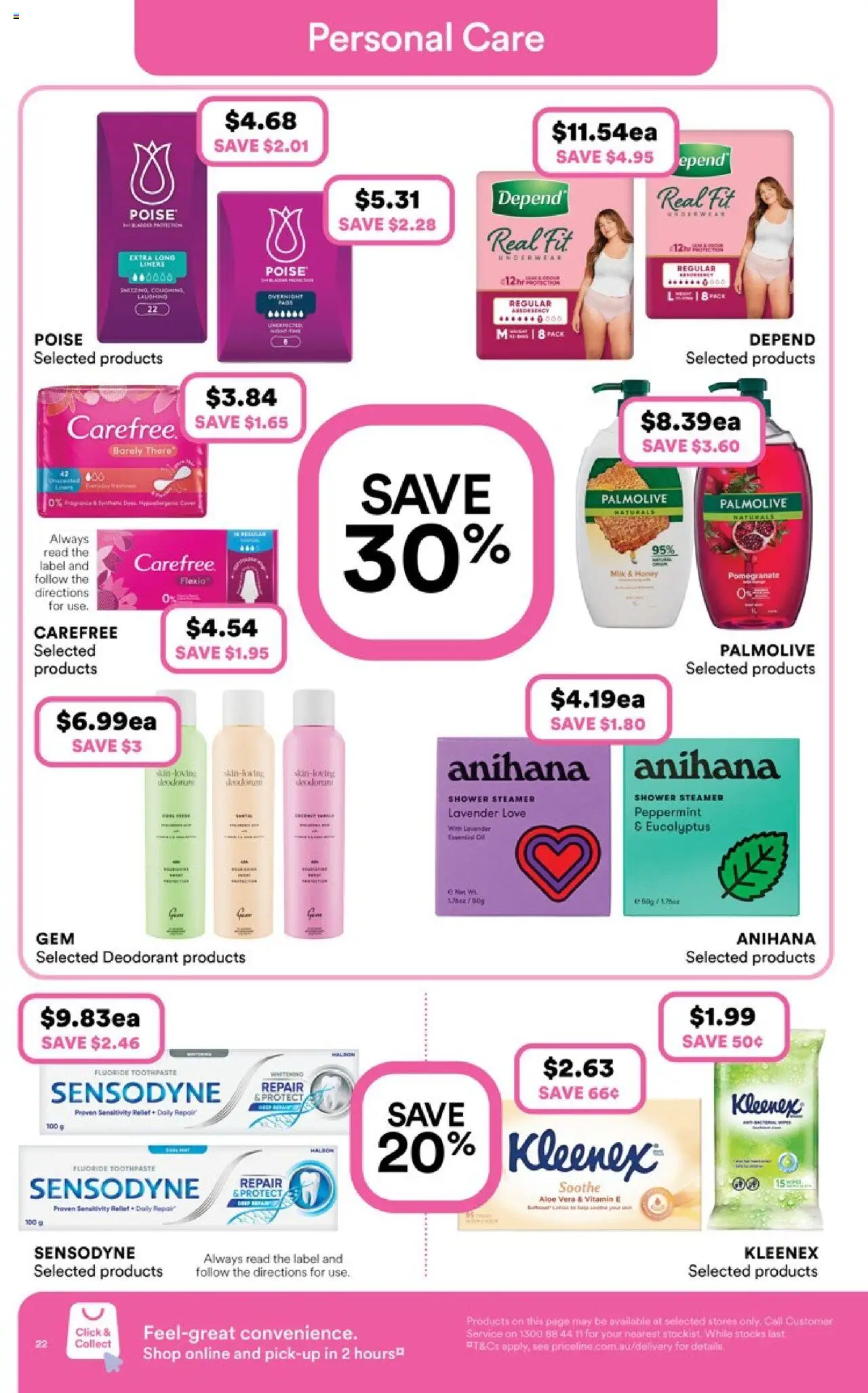 Priceline Pharmacy catalogue - valid from 16.10.2025 | Page: 22 | Products: Milk, Deodorant, Pomegranate, Underwear