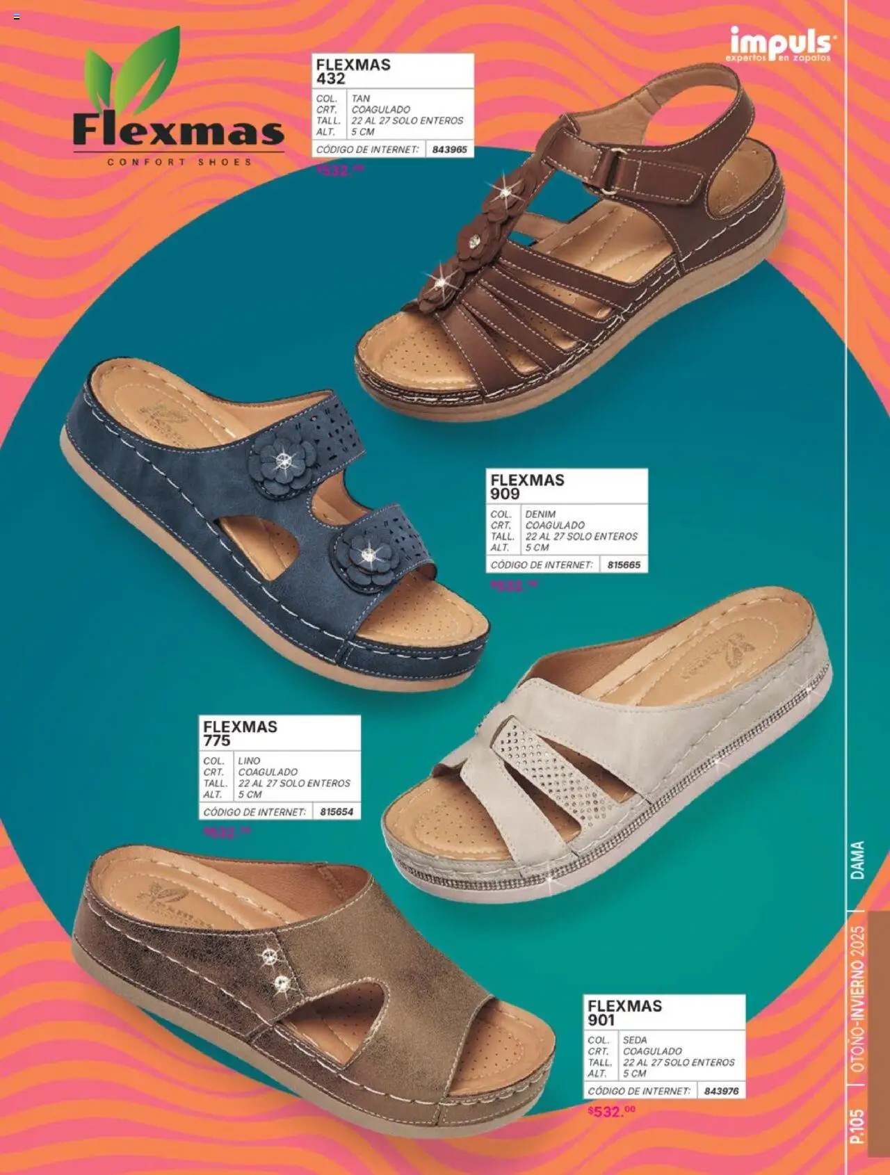 Nuevas ofertas de Impuls válidas en toda la República Mexicana desde el 07.07.2025. ¡Encuentra las mejores ofertas en Impuls catálogo Dama Otoño-Invierno 2025! | Página: 107 | Productos: Zapatos