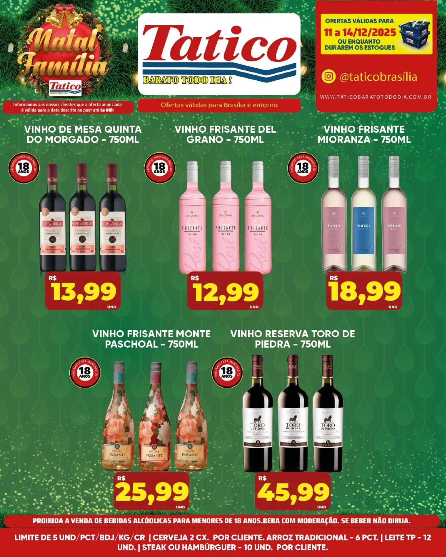 Tatico Folheto - válido de 15.12.2025 | Página: 37 | Produtos: Vinho, Cerveja, Arroz, Hambúrguer