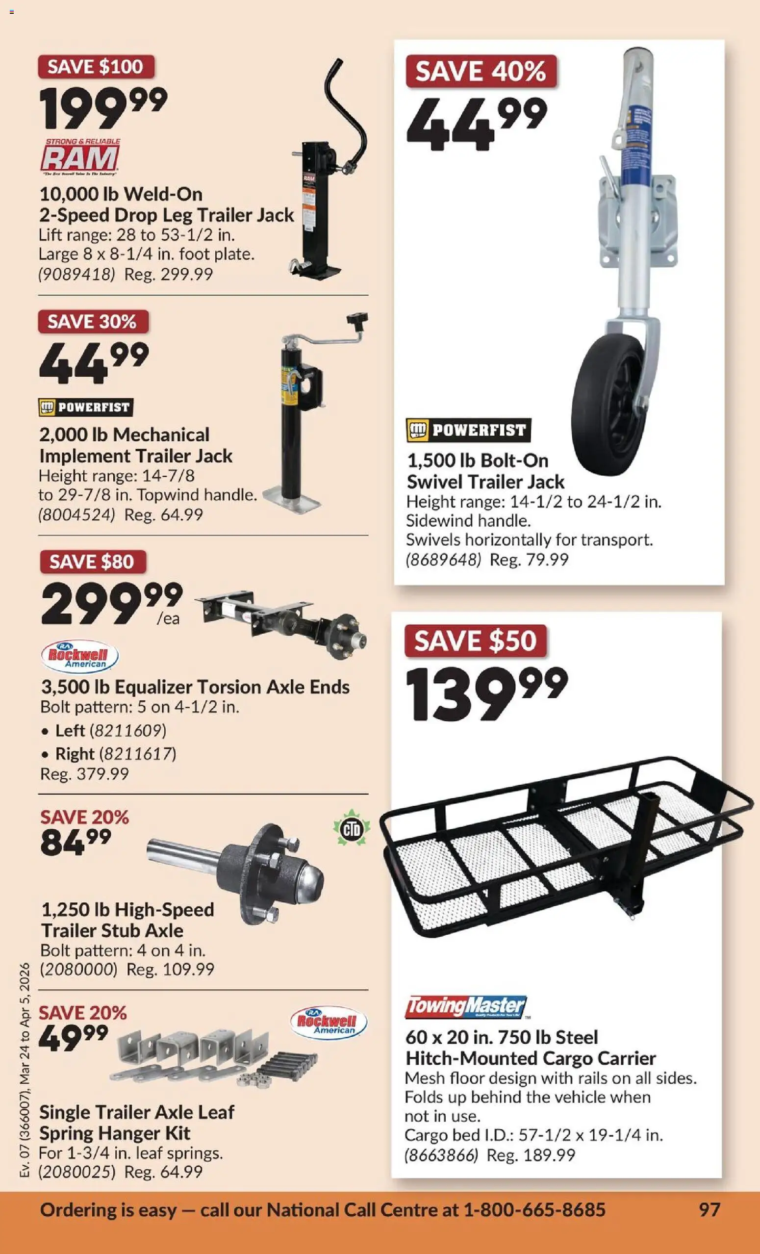 Princess Auto flyer valid from 24.03.2026 | Page: 105 | Products: Bed