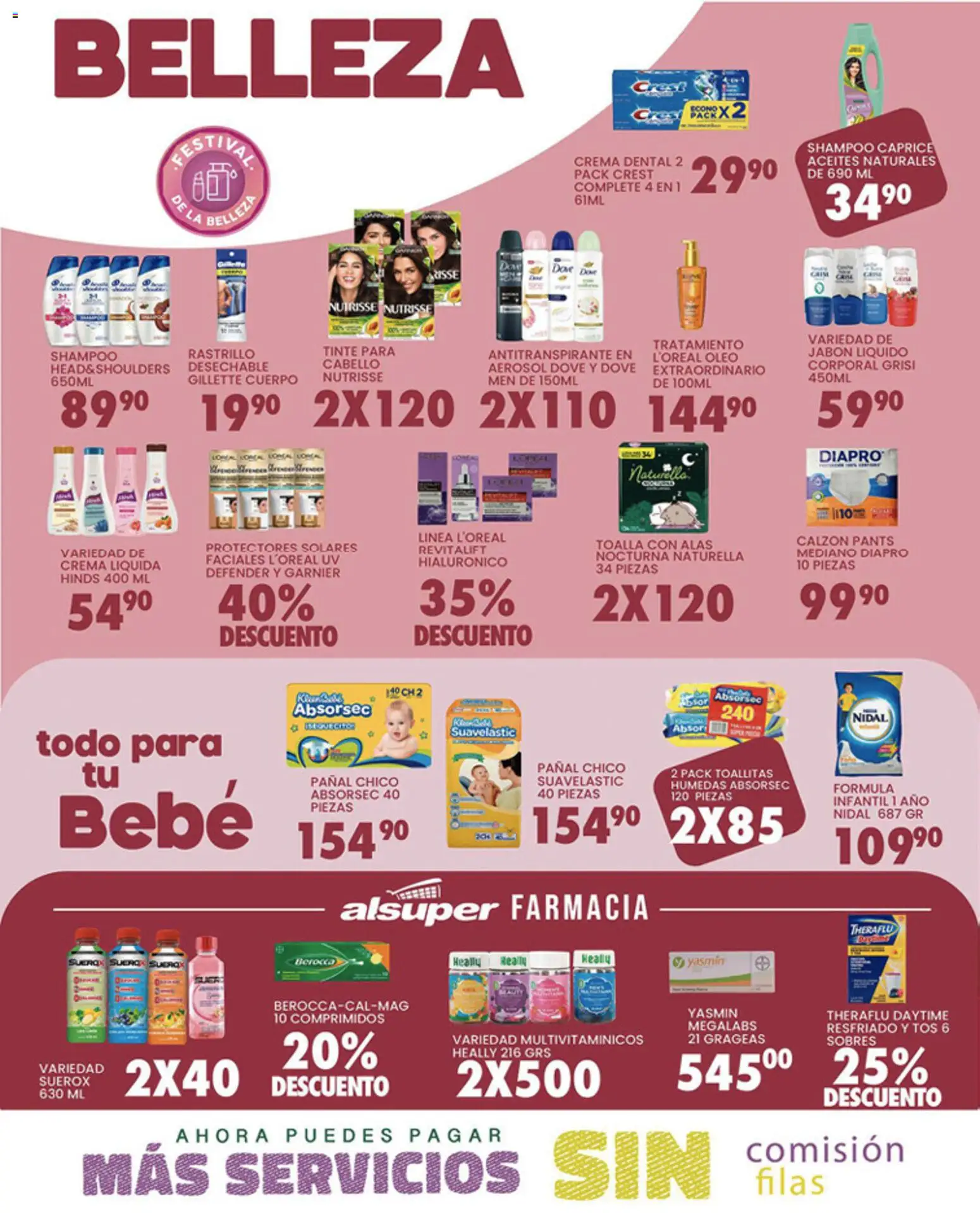 Nuevas ofertas de Alsuper válidas en toda la República Mexicana desde el 10.03.2026. ¡Encuentra las mejores ofertas en Alsuper folleto Laguna! | Página: 4 | Productos: Jabón líquido, Serum, Rastrillo, Jabón