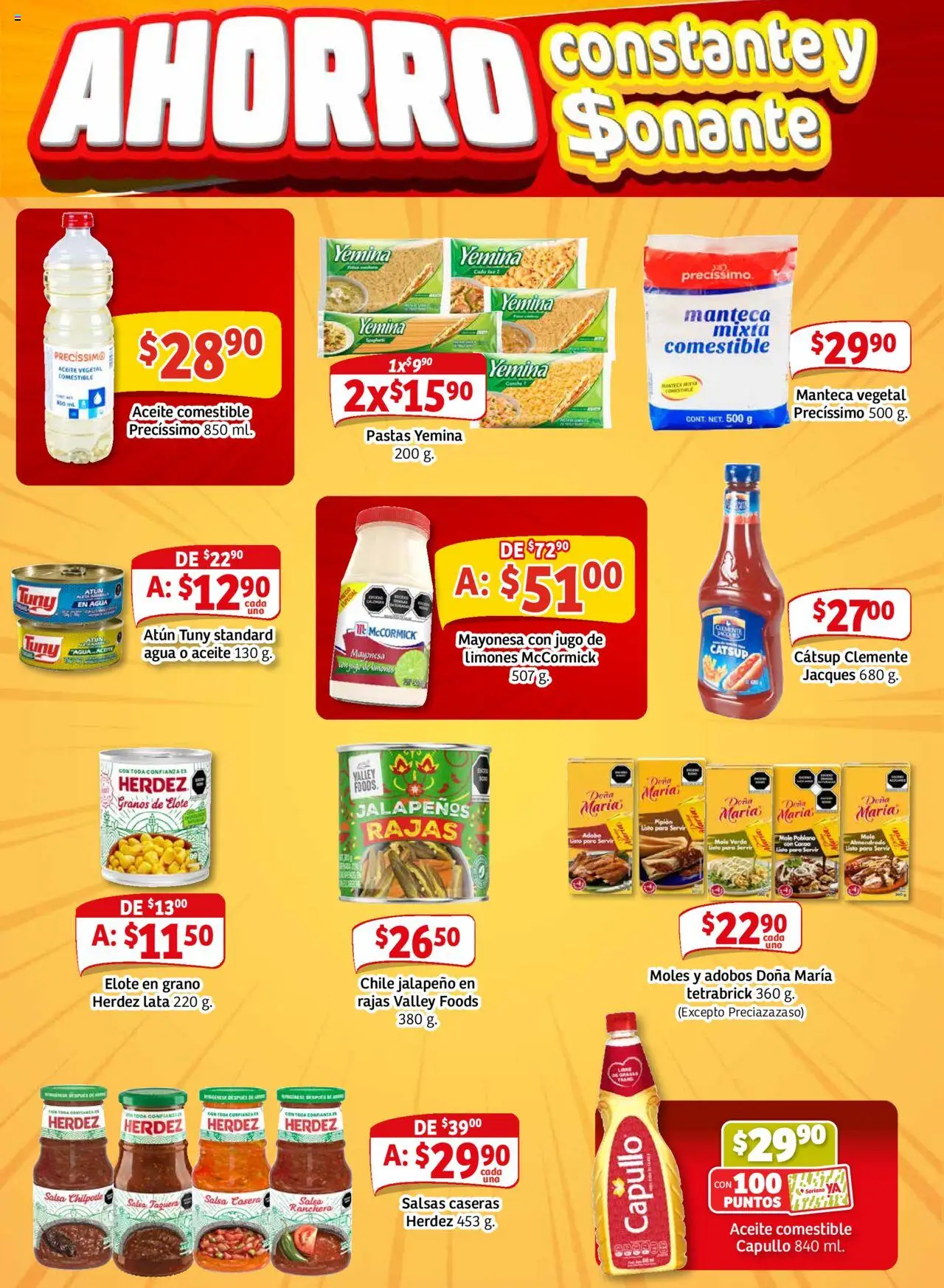 Nuevas ofertas de Soriana válidas en toda la República Mexicana desde el 18.09.2025. ¡Encuentra las mejores ofertas en Soriana - Pesito Valedor Mercado: Edo Mex, Valle De México, Gro, Hgo, Mor, Pue, Qto, Tlax, Ver! | Página: 9 | Productos: Agua, Aceite, Jugo, Catsup