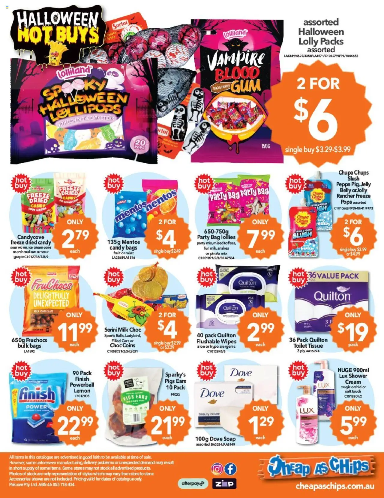 Cheap as Chips catalogue - valid from 01.10.2025 | Page: 4 | Products: Chocolate, Lollies, Cream, Ice cream