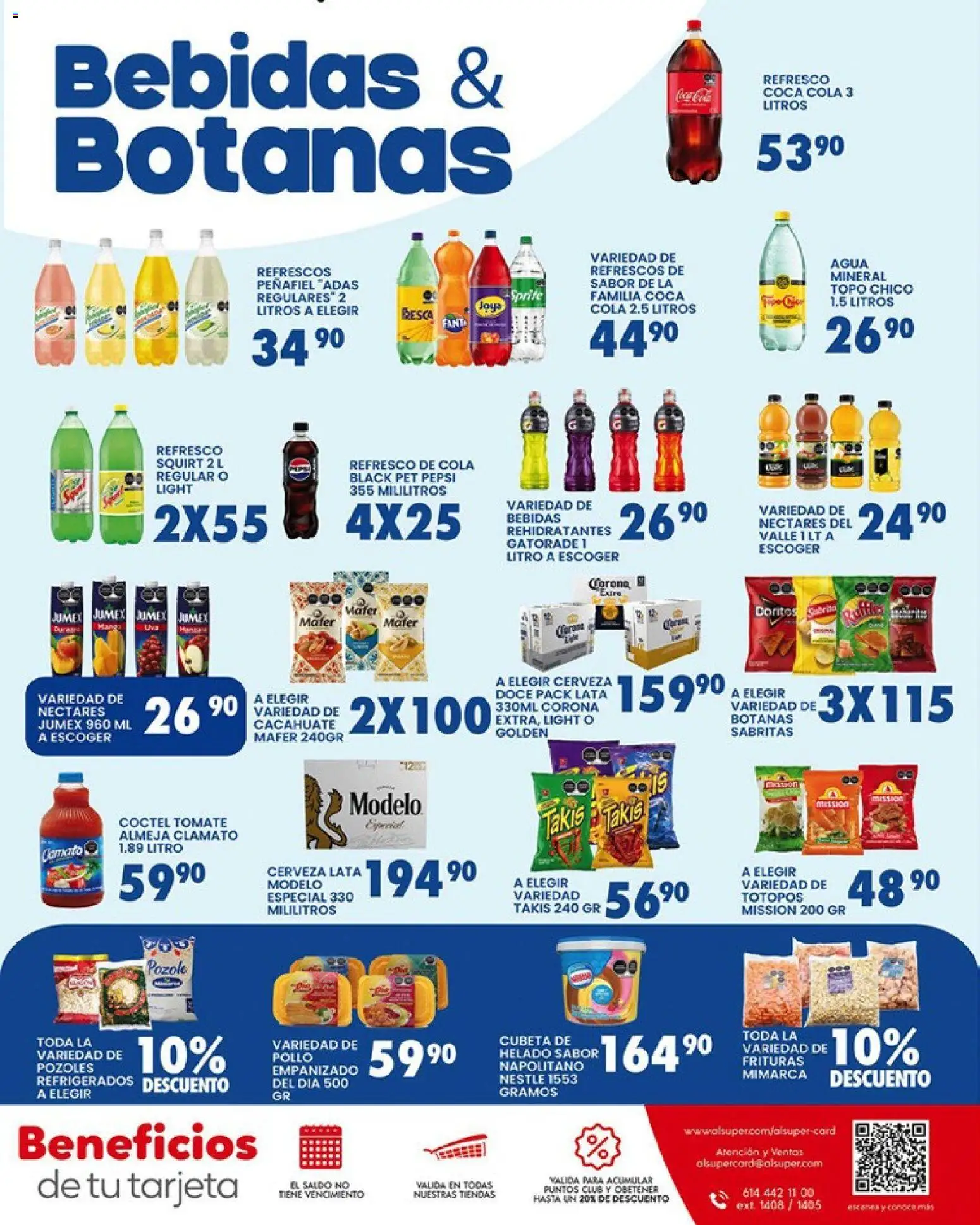 Nuevas ofertas de Alsuper válidas en toda la República Mexicana desde el 20.03.2026. ¡Encuentra las mejores ofertas en Alsuper folleto Torreon! | Página: 7 | Productos: Pollo, Tomate, Agua, Cerveza