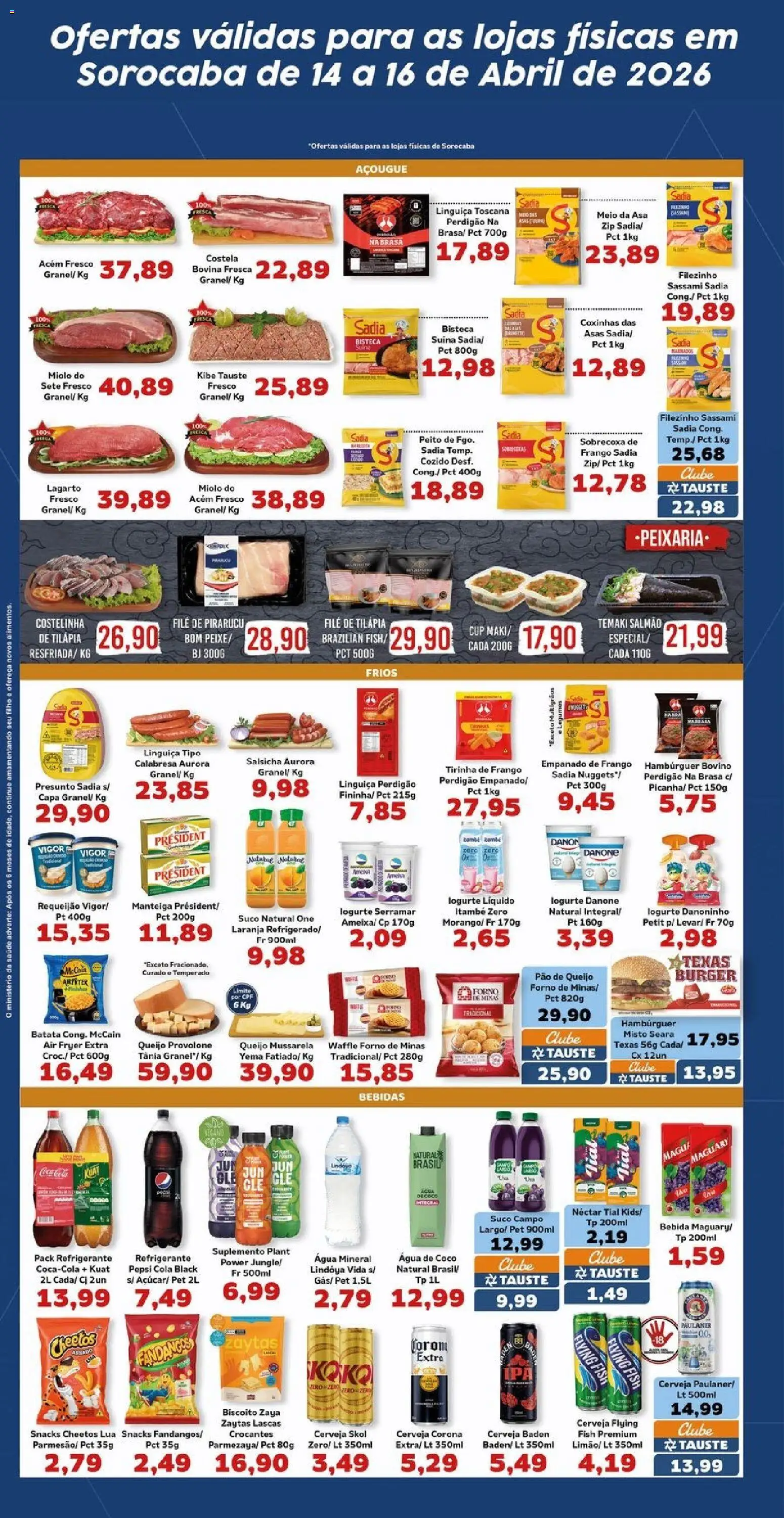 Tauste Folheto - válido de 14.04.2026 | Página: 4 | Produtos: Coco, Acém, Manteiga, Água mineral