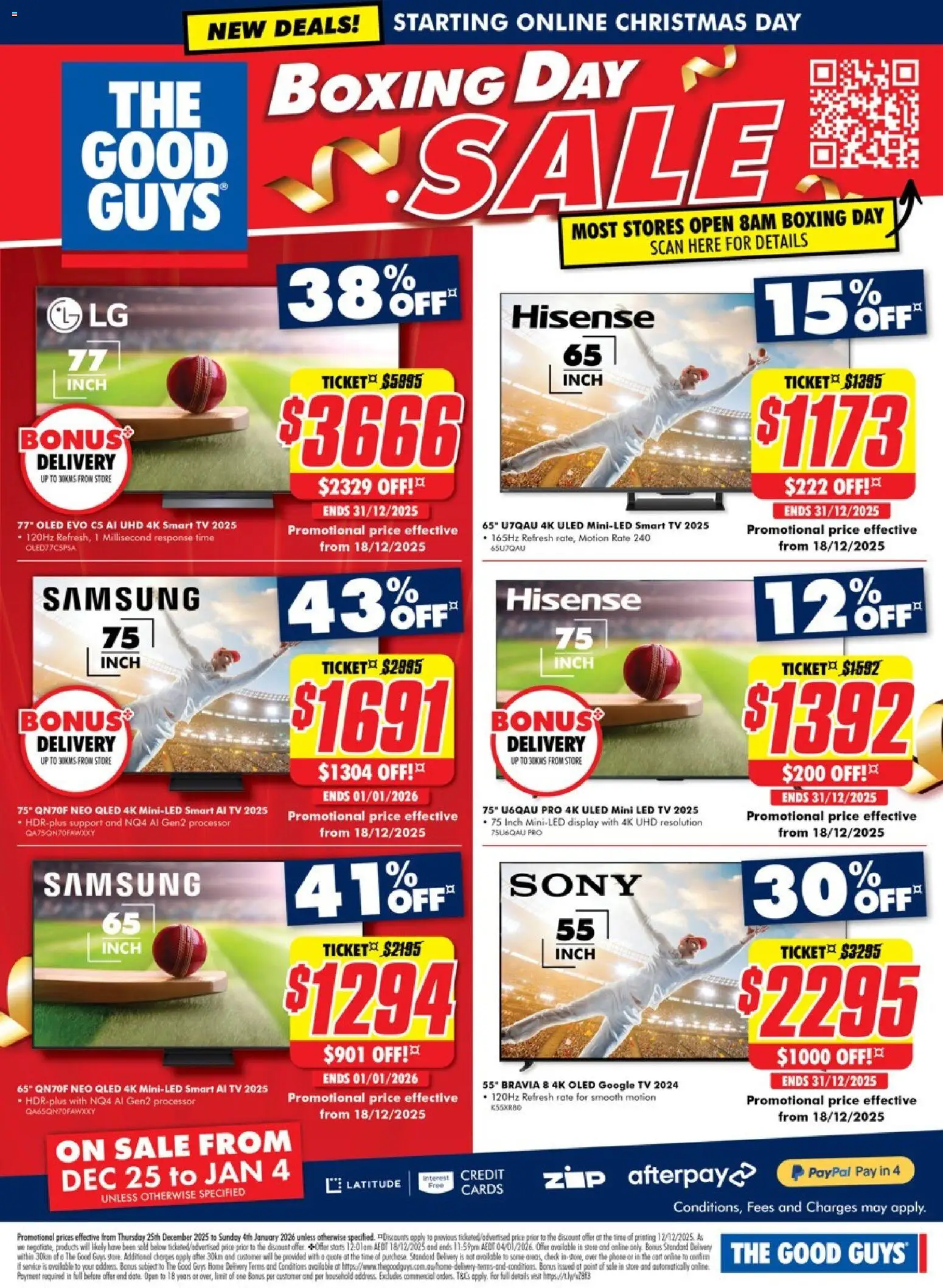 The Good Guys catalogue - valid from 24.12.2025 | Page: 4 | Products: Household, Tv, Smart tv