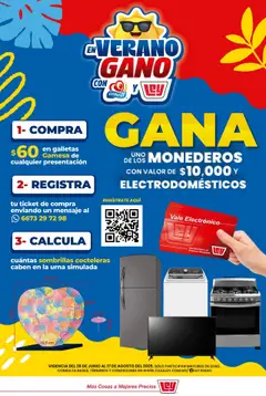 Vista previa de Casa Ley folleto Verano Gano, nuevo folleto de la tienda, válido en México a partir del 28.06.2025