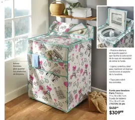 Vista previa de Funda para lavadora París Plástico., 71 x 70 x 86.7 cm Funda de tablero: 72 x 18 x 21 cm (192739) 26 pts, nuevo folleto de la tienda, válido en México a partir del 24.04.2026 | Página: 123 | Productos: Funda, Lavadora, Ropa