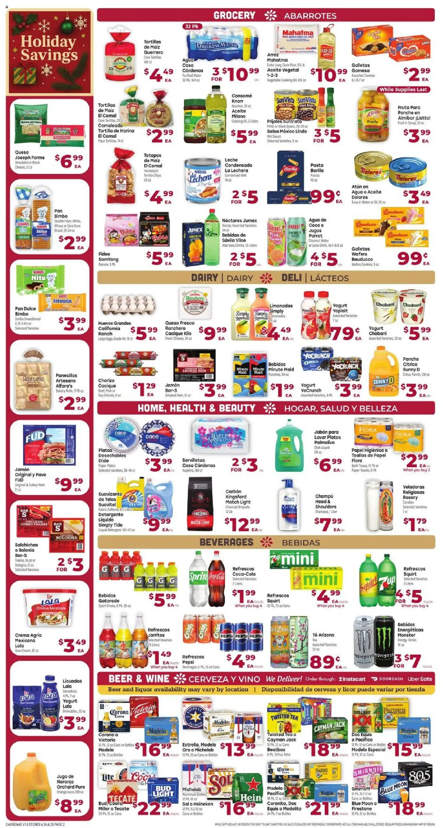 Cardenas Weekly Ad - CA - valid from 26.12.2025 | Page: 2 | Products: Bath, Pork, Tea, Sauce