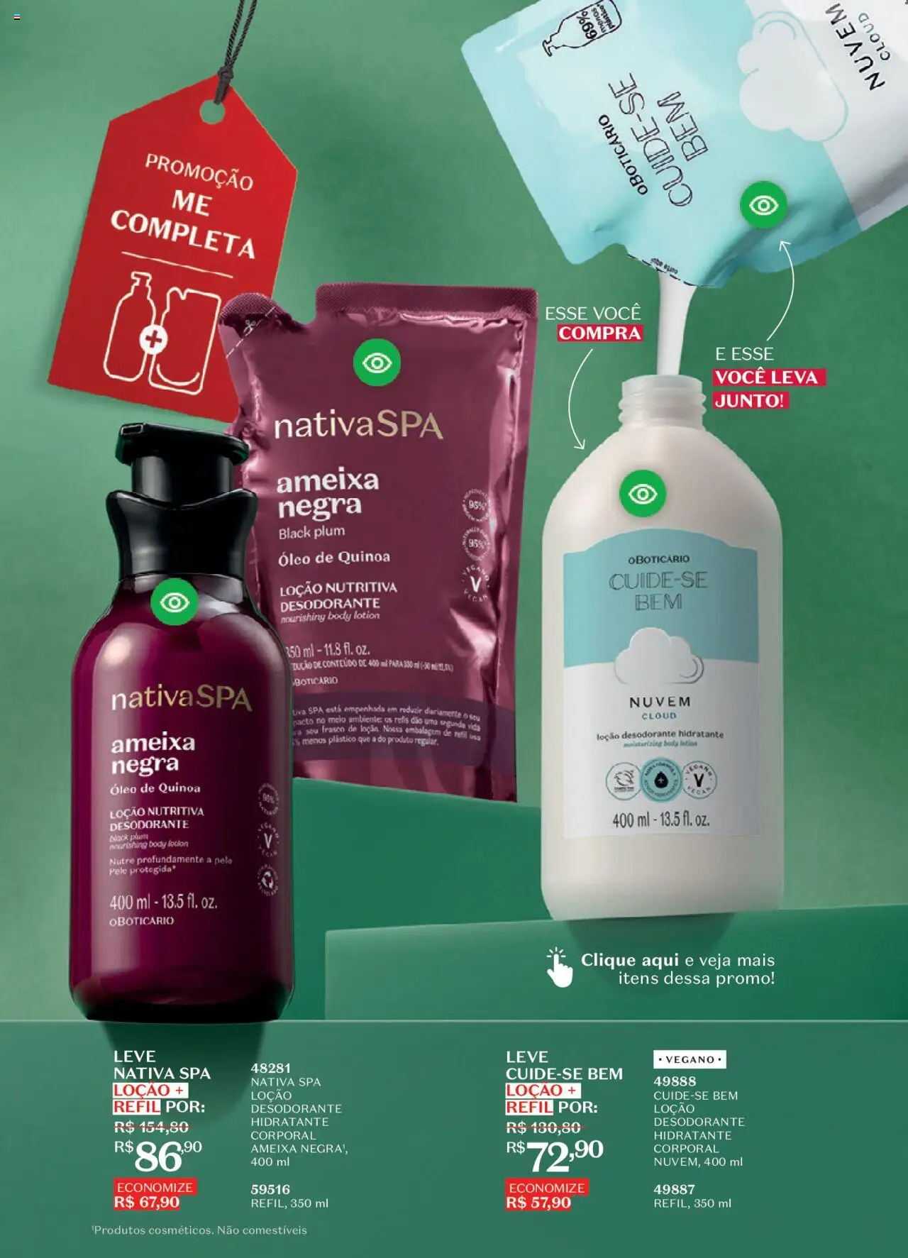 O Boticário Folheto - válido de 11.08.2025 | Página: 3 | Produtos: Quinoa, Desodorante, Óleo, Ameixa