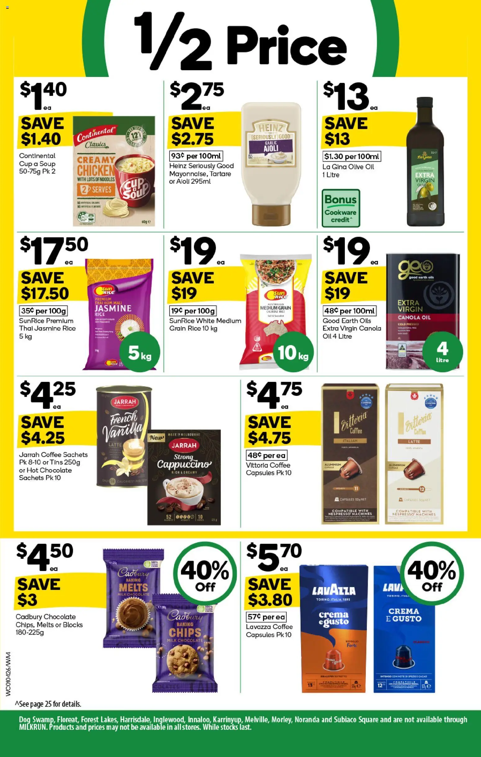 Woolworths catalogue - valid from 01.04.2026 | Page: 4 | Products: Milk, Coffee, Cookware, Garlic