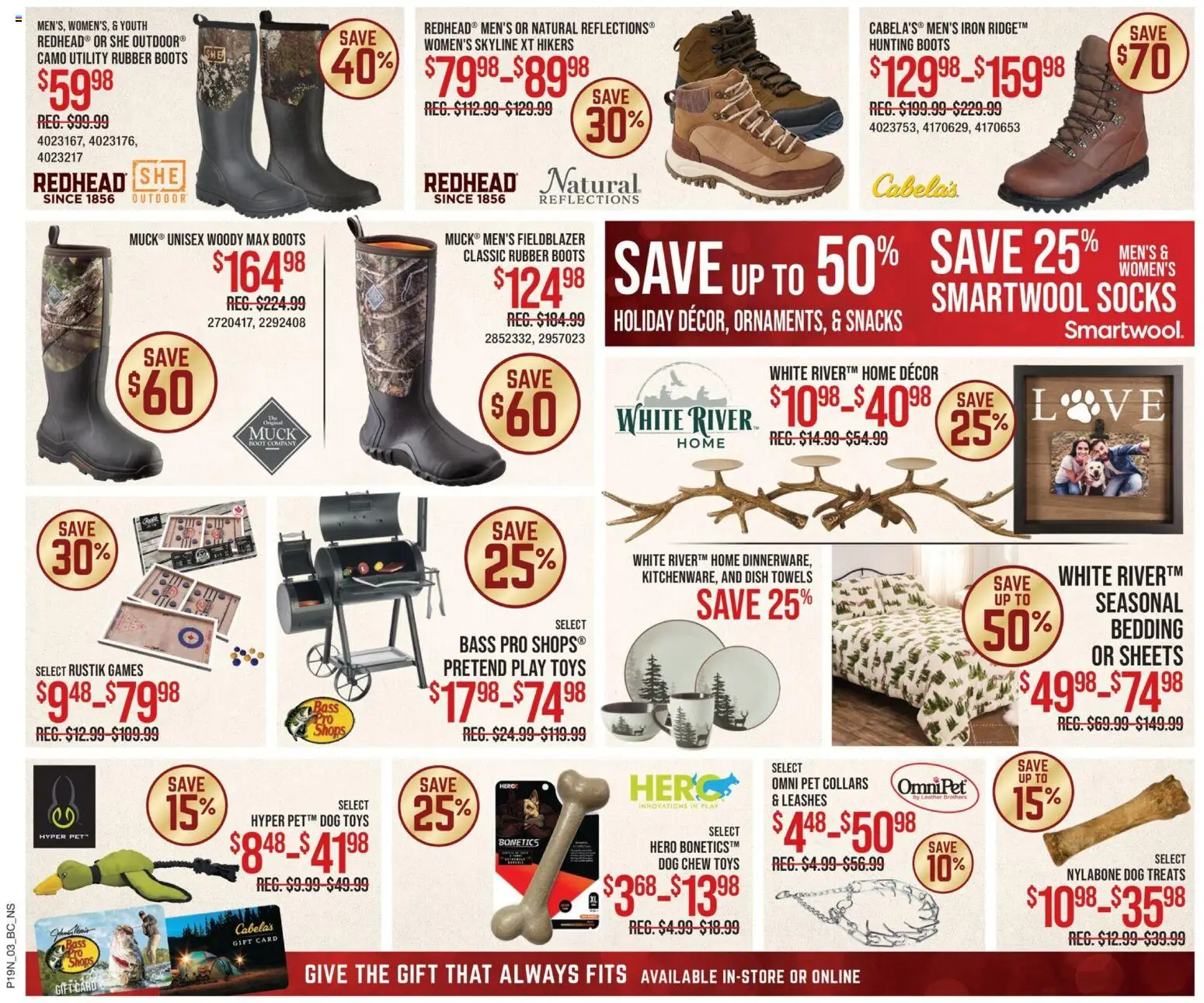 Cabelas flyer valid from 11.12.2025 | Page: 4 | Products: Boots, Iron, Socks