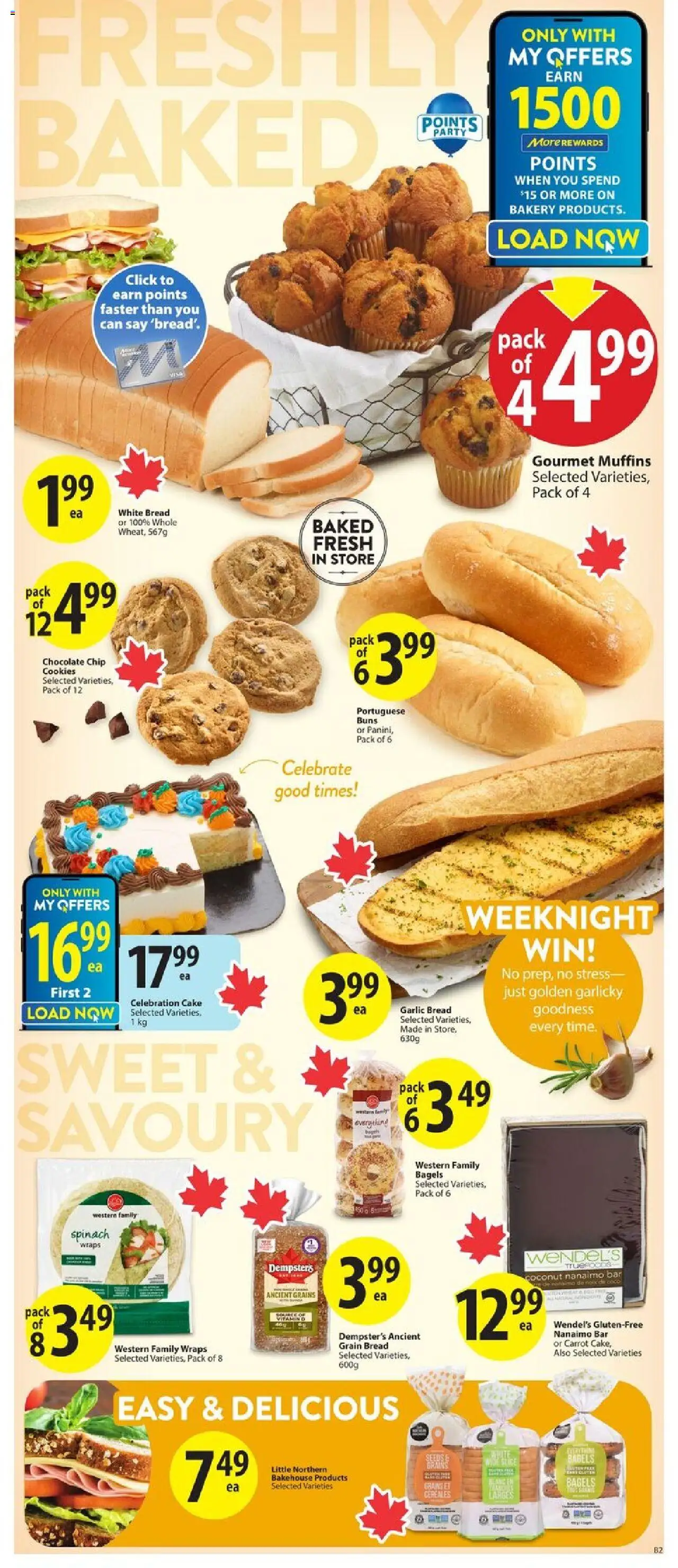 Save on foods flyer valid from 25.09.2025 | Page: 11 | Products: Carrot, Cookies, Bread, Chocolate