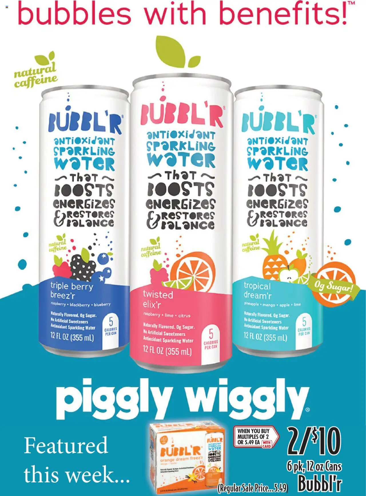 Piggly Wiggly Weekly Ad - WI - valid from 17.09.2025 | Page: 14 | Products: Water, Sugar, Lime, Raspberry