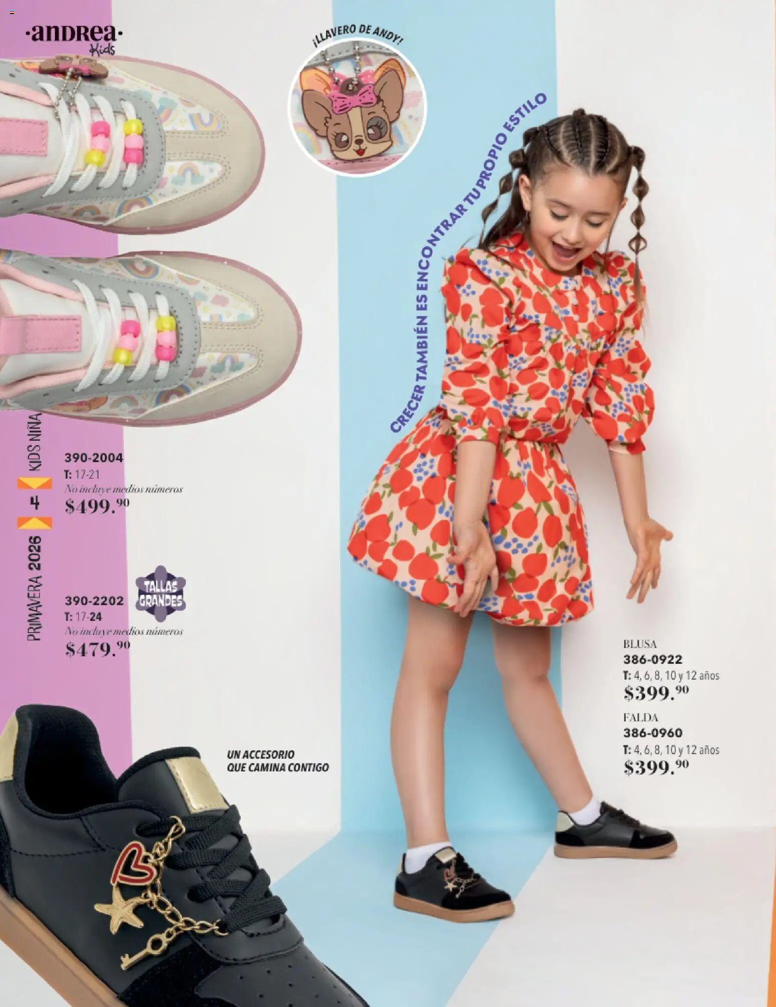 Nuevas ofertas de Andrea válidas en toda la República Mexicana desde el 25.01.2026. ¡Encuentra las mejores ofertas en Andrea catálogo Infantil! | Página: 4 | Productos: Blusa, Falda