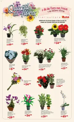 Bistek Supermercados ofertas Quarta das Flores - Pré-Visualização do folheto da loja Bistek Supermercados, válido de 22.04.2026