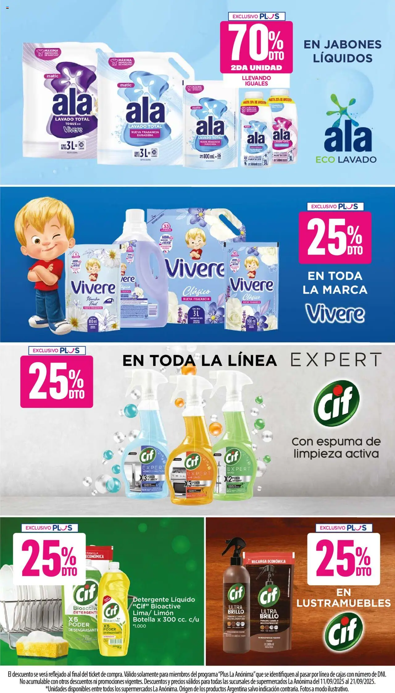 La Anonima - Insuperables │ válido desde el 11.09.2025 | Página: 31 | Productos: Lustramuebles, Botella, Limón, Plancha