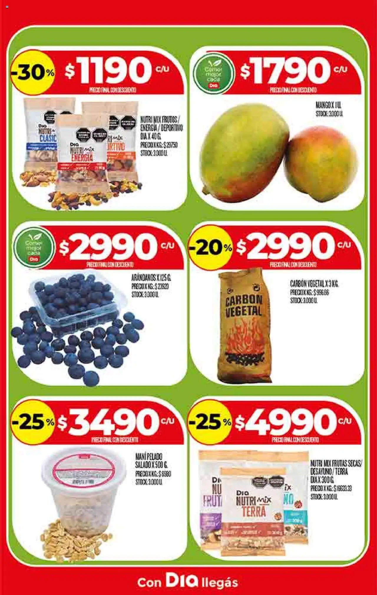 Supermercado DIA Ofertas │ válido desde el 20.08.2025 | Página: 9 | Productos: Mani, Arándanos