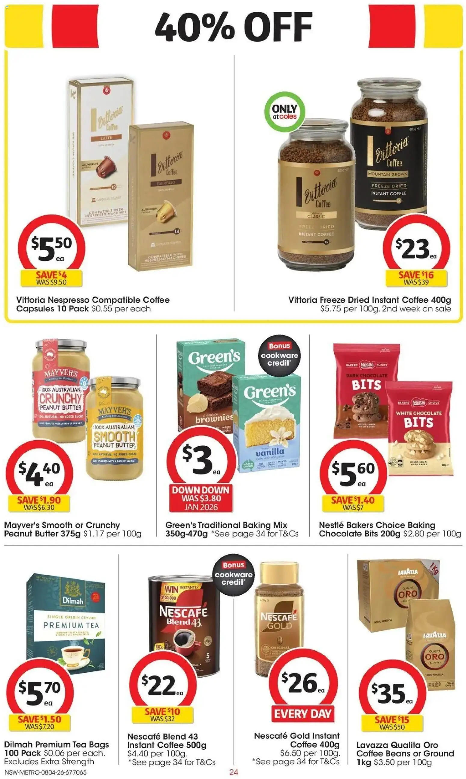 Deals catalogue - valid from 07.04.2026 | Page: 24 | Products: Coffee, Tea, Sugar, Nescafe
