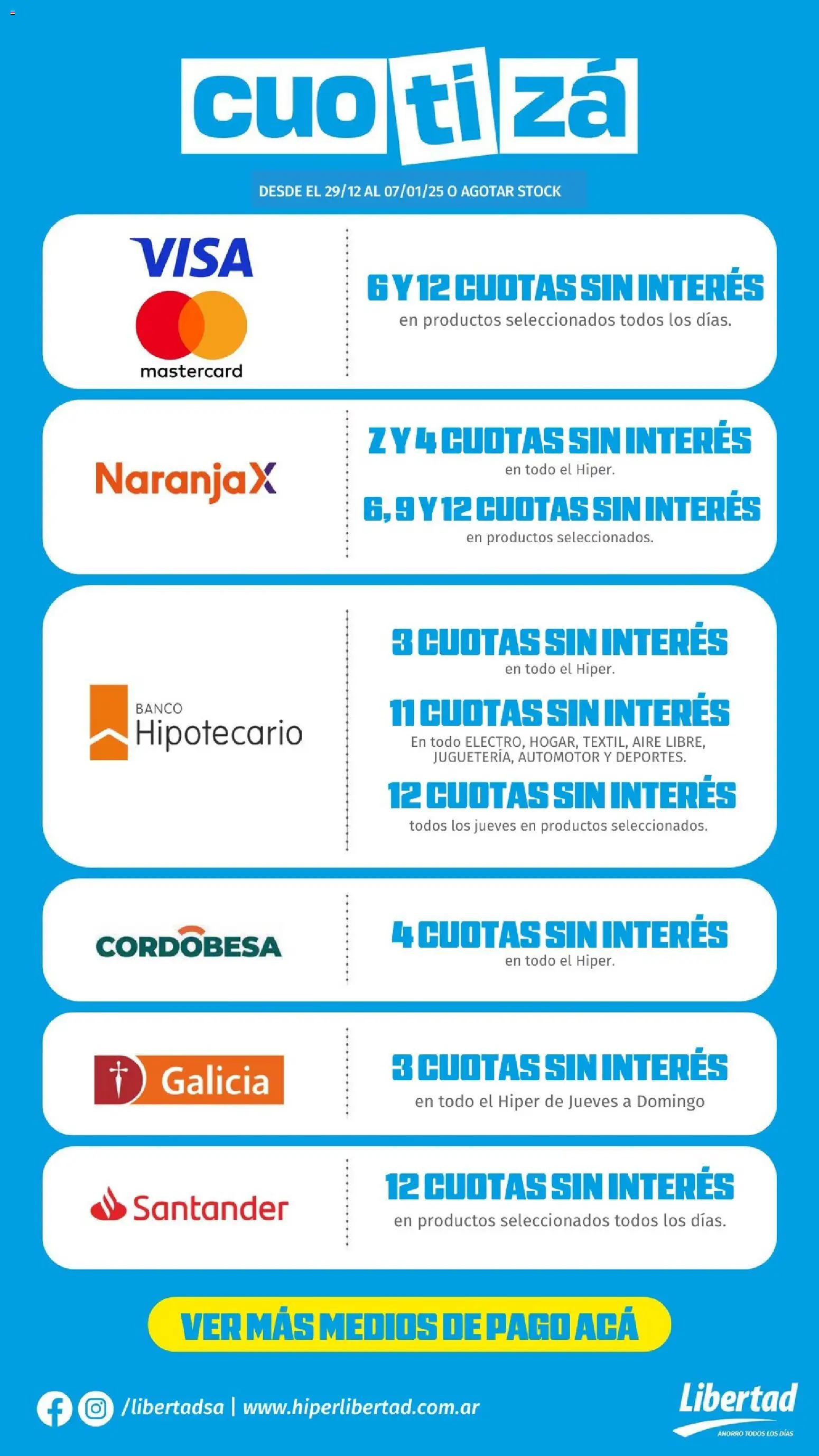 Hipermercado Libertad - Cuotizá │ válido desde el 29.12.2025 | Página: 4 | Productos: Banco