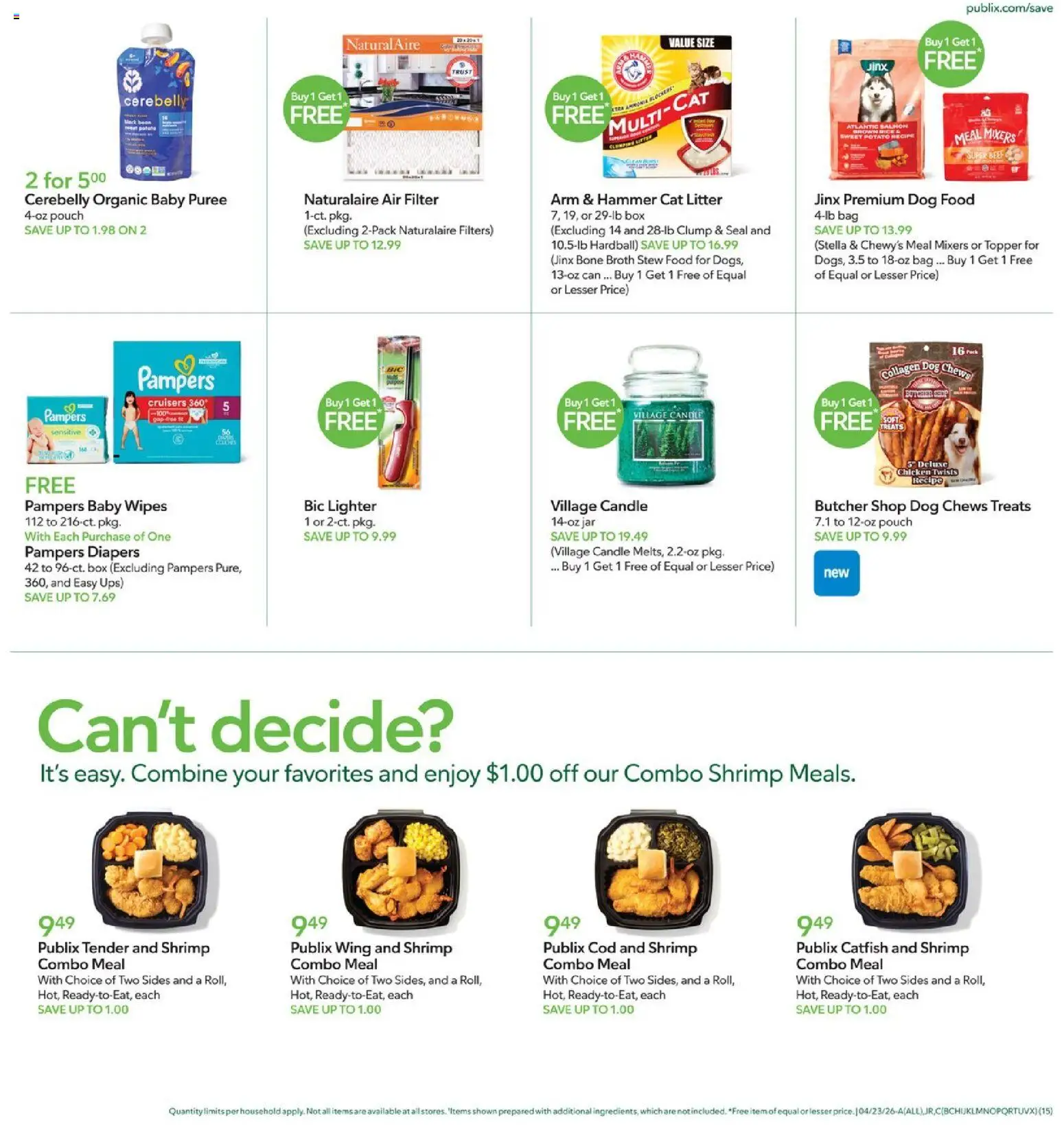 Publix Weekly Ad - valid from 22.04.2026 | Page: 15 | Products: Beef, Lighter, Bag, UPS