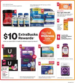 CVS Pharmacy Weekly Ad - valid from 14.09.2025 | Page: 9 | Products: Powder, Pads, Tampons, Iron