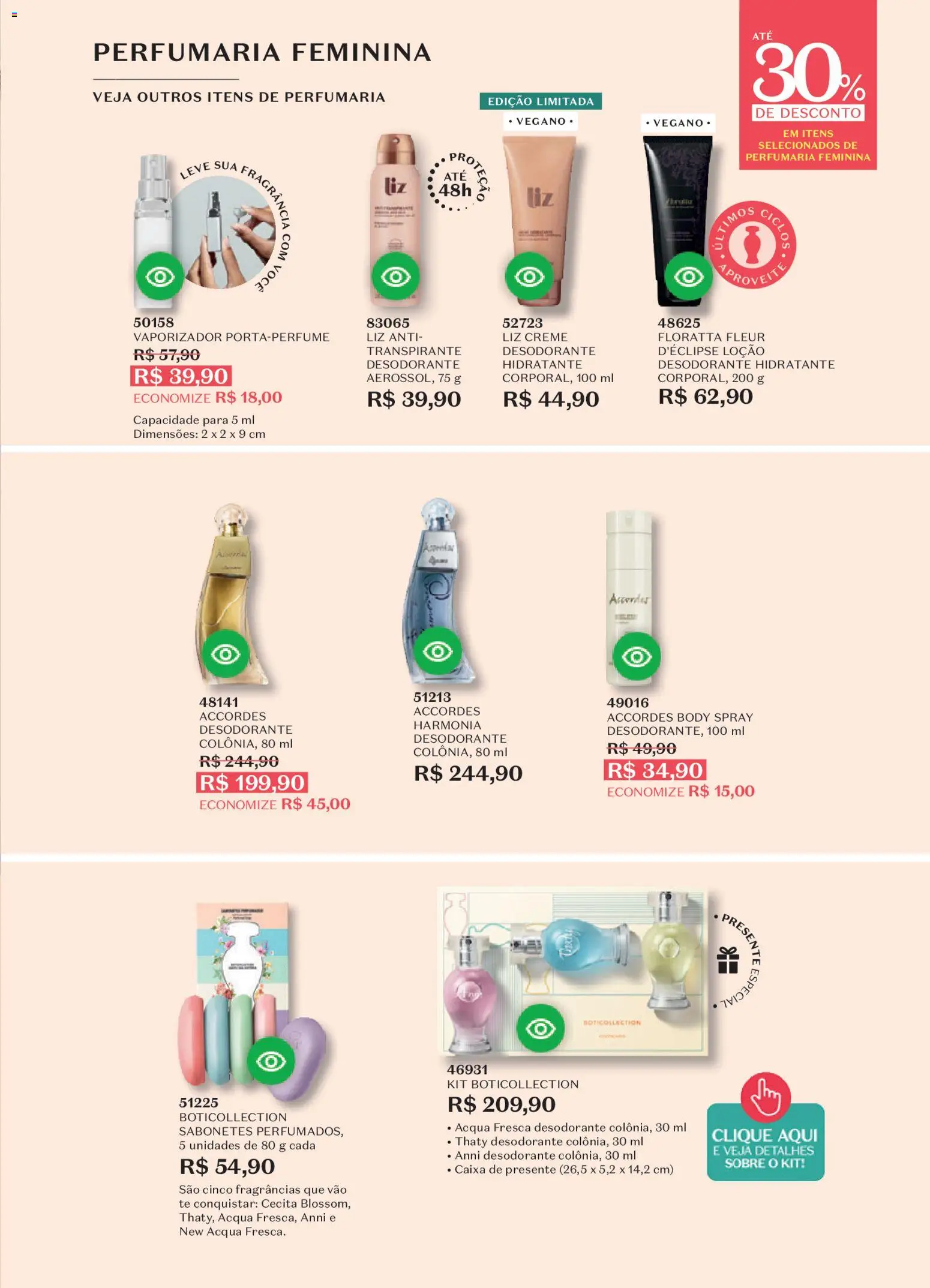 O Boticário Folheto - válido de 26.12.2025 | Página: 60 | Produtos: Fragrância, Desodorante, Creme, Body