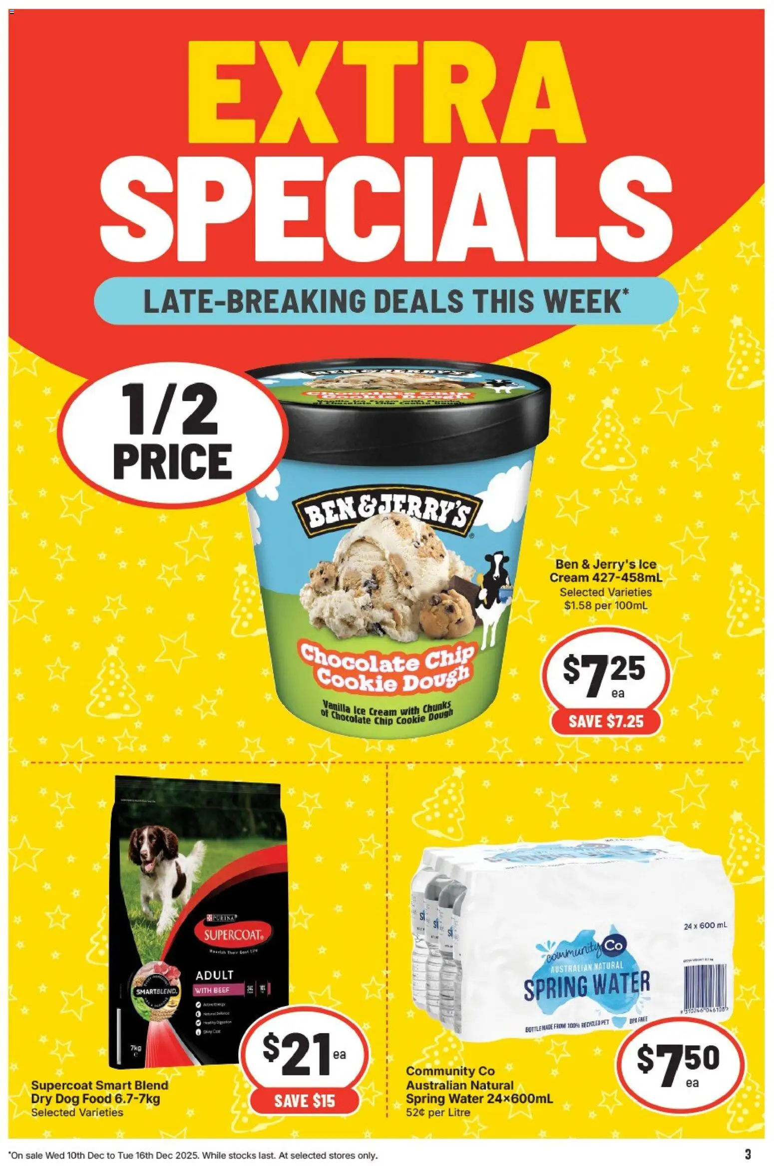 IGA catalogue - valid from 10.12.2025 | Page: 4 | Products: Beef, Dog food, Cream, Water