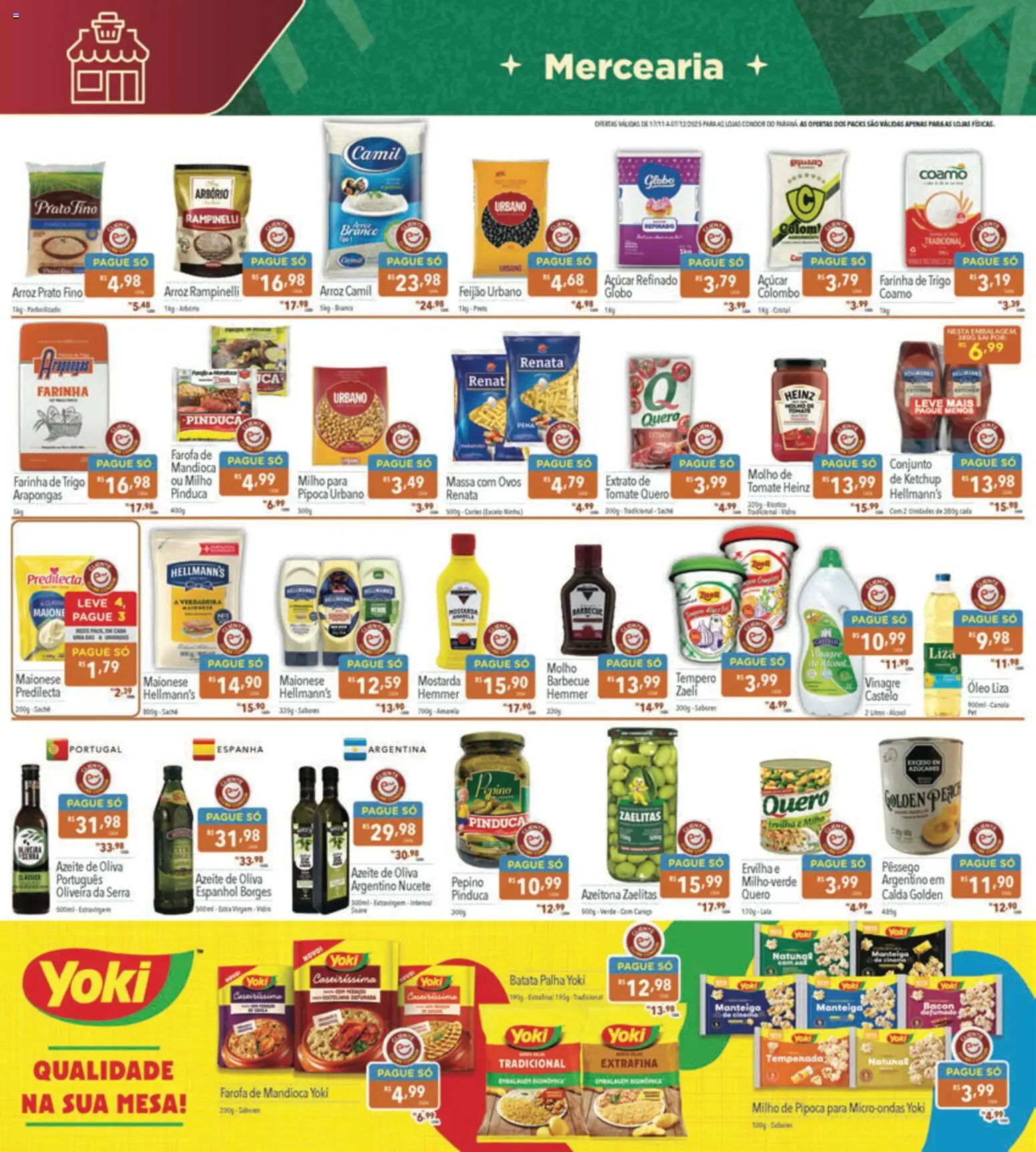 Supermercados Condor Folheto - válido de 17.11.2025 | Página: 8 | Produtos: Farinha de trigo, Mesa, Arroz, Maionese