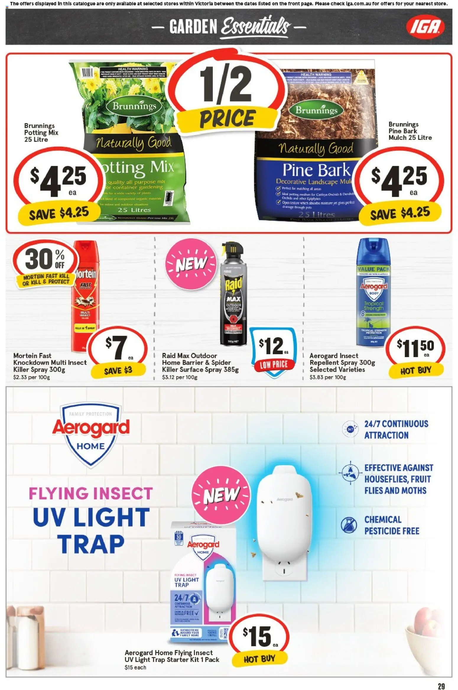 IGA catalogue - valid from 29.10.2025 | Page: 28 | Products: Light, Landscape