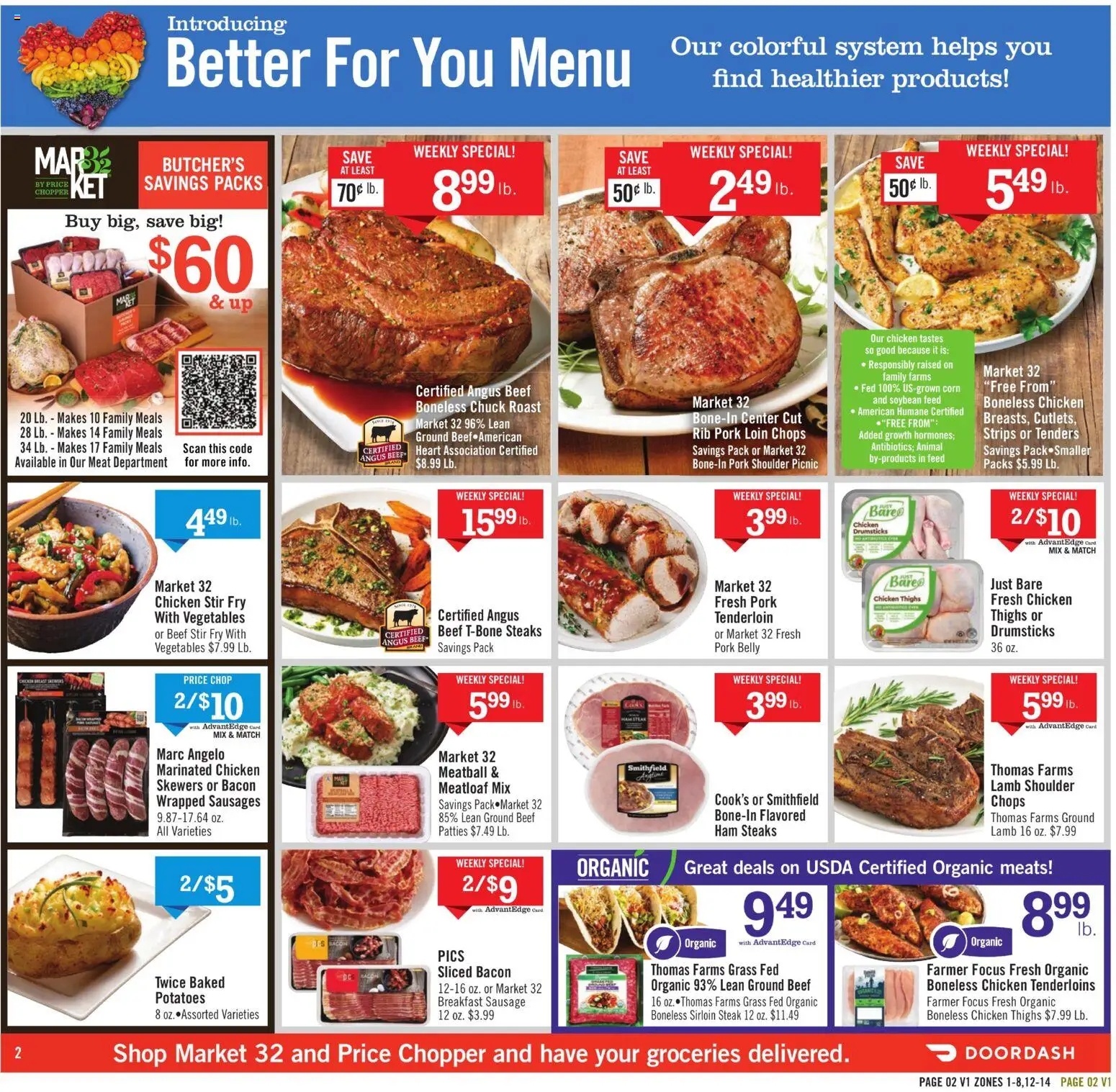 Price Chopper Weekly Ad - valid from 25.01.2026 | Page: 2 | Products: Corn, Ham, Beef, Sausage