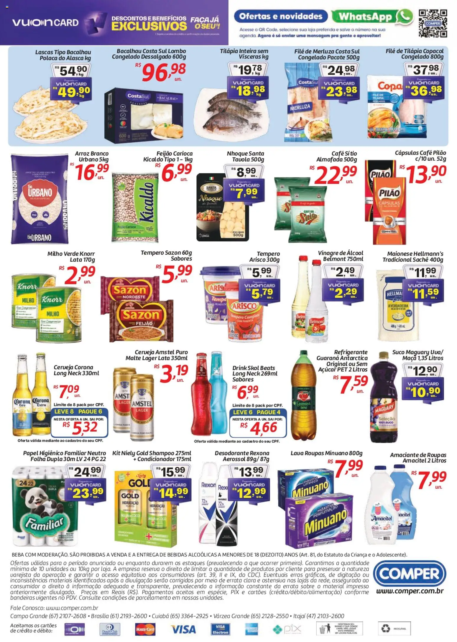 Comper Folheto - válido de 11.03.2026 | Página: 2 | Produtos: Vinagre, Café, Suco, Rexona