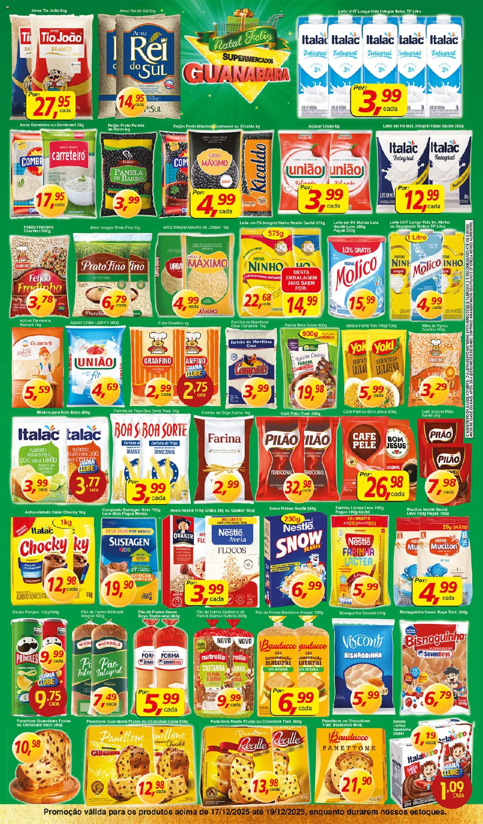 Supermercados Guanabara Folheto - válido de 17.12.2025 | Página: 2 | Produtos: Caixa, Mucilon, Bala, Leite em pó