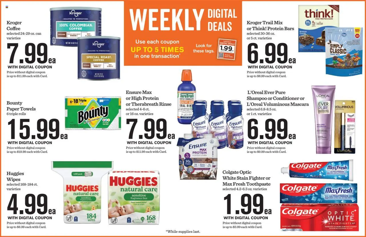 Mariano's Weekly Ad - valid from 17.09.2025 | Page: 5 | Products: Mascara, Coffee, Toothpaste, Weight