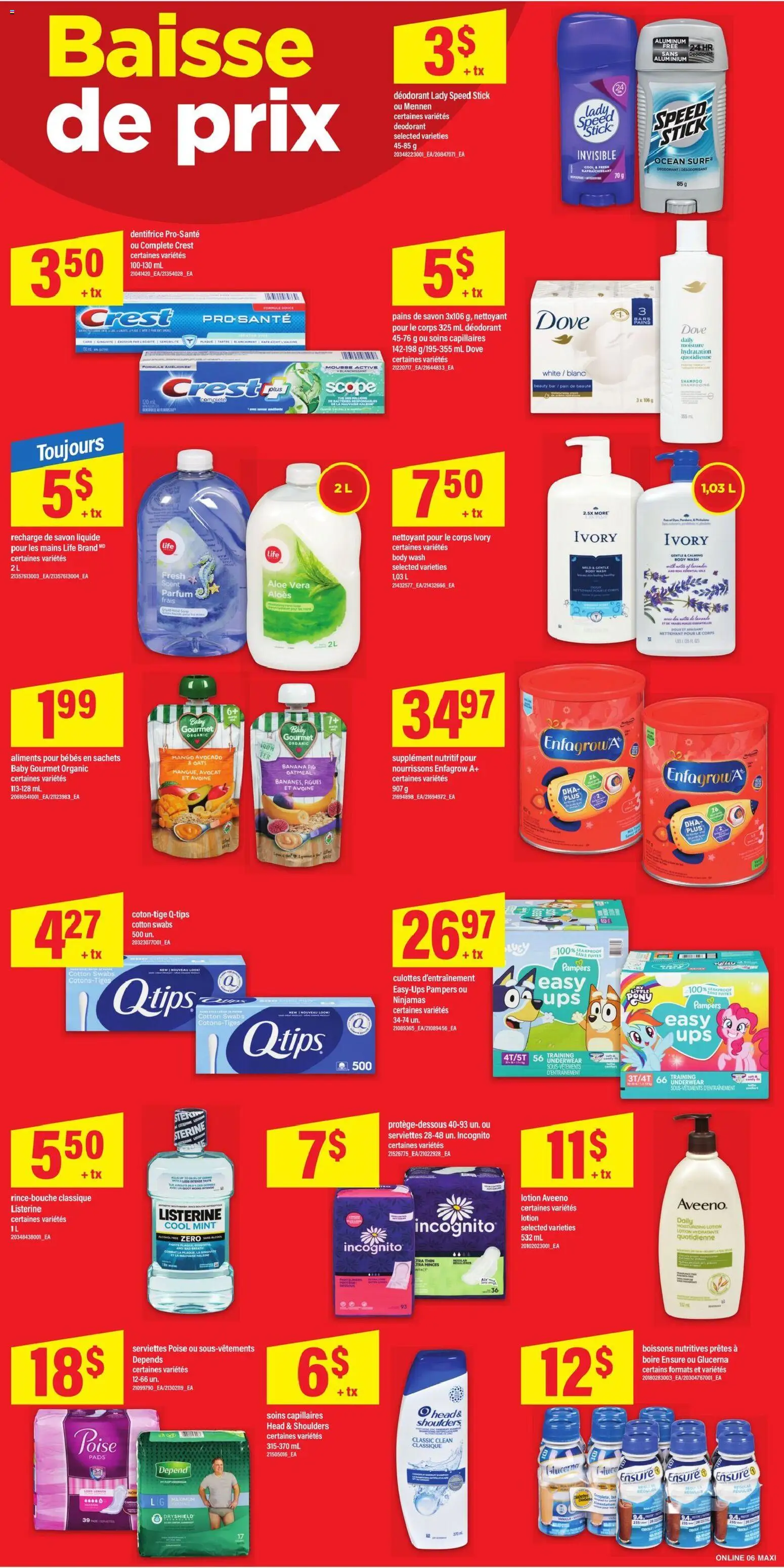 Maxi flyer valid from 26.02.2026 | Page: 10 | Products: Shampoo, Body wash, Deodorant, Underwear