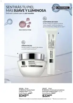 Vista previa de Sensitive+ Crema facial colágeno dual***, Crema facial. Ayuda a reducir el aspecto de rojeces y a sentir la piel más tersa**. 50 g, nuevo folleto de la tienda, válido en México a partir del 28.11.2025 | Página: 153