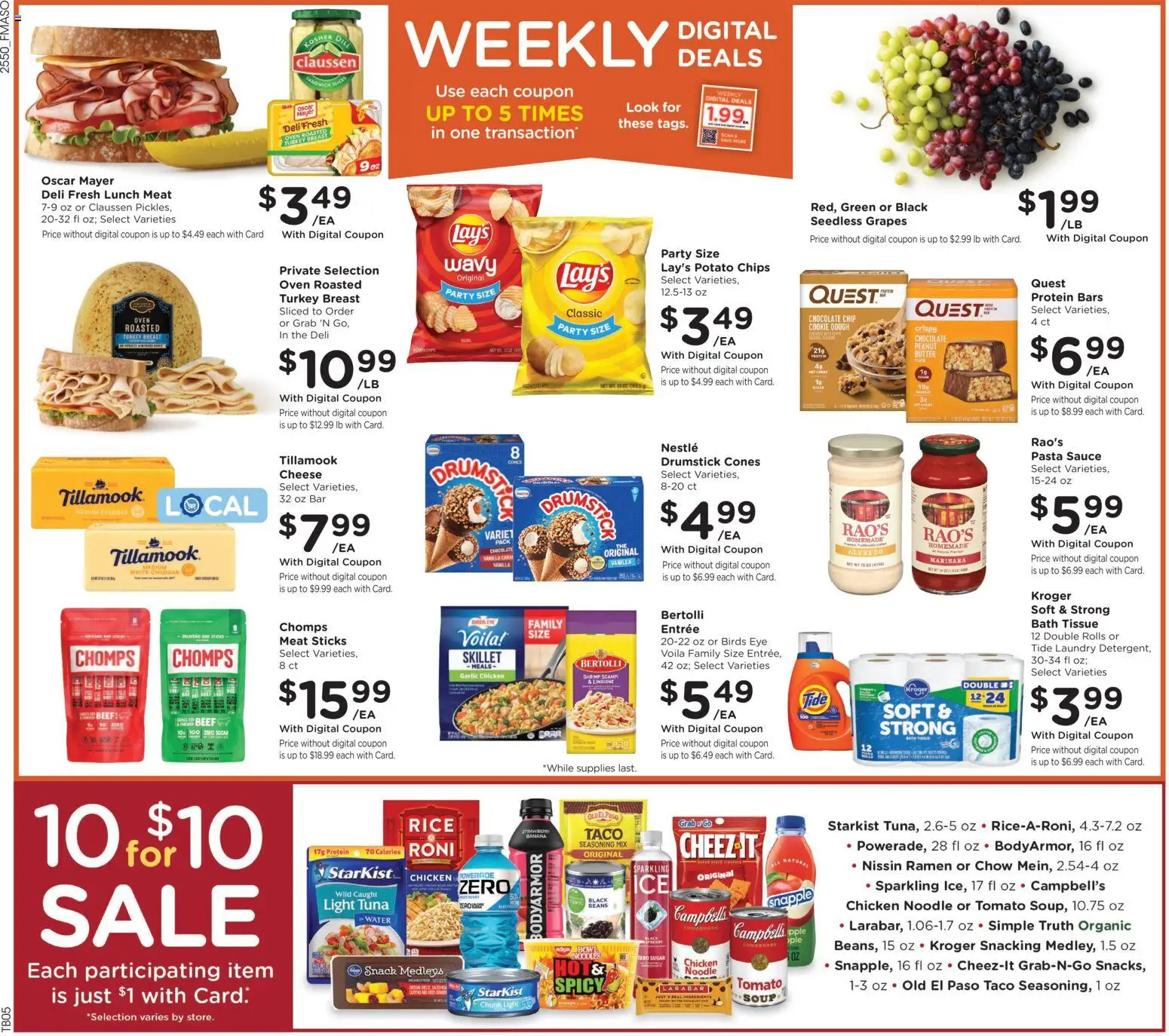 Fred Meyer Weekly Ad - valid from 14.01.2026 | Page: 2 | Products: Butter, Chips, Water, Sauce