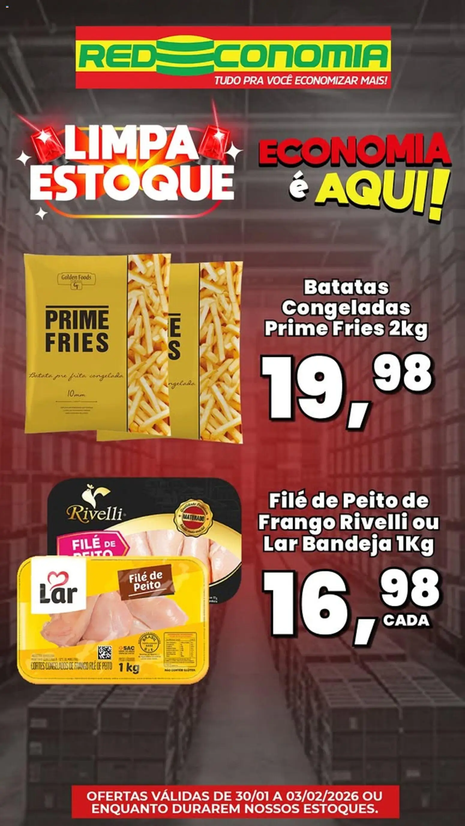 RedEconomia Folheto - válido de 30.01.2026 | Página: 6 | Produtos: Bandeja, Batata, Frango