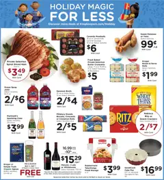 Preview of King Soopers weekly ads valid from 10.12.2025 | Page: 6 | Products: Bakery, Cider, Ham, Potatoes