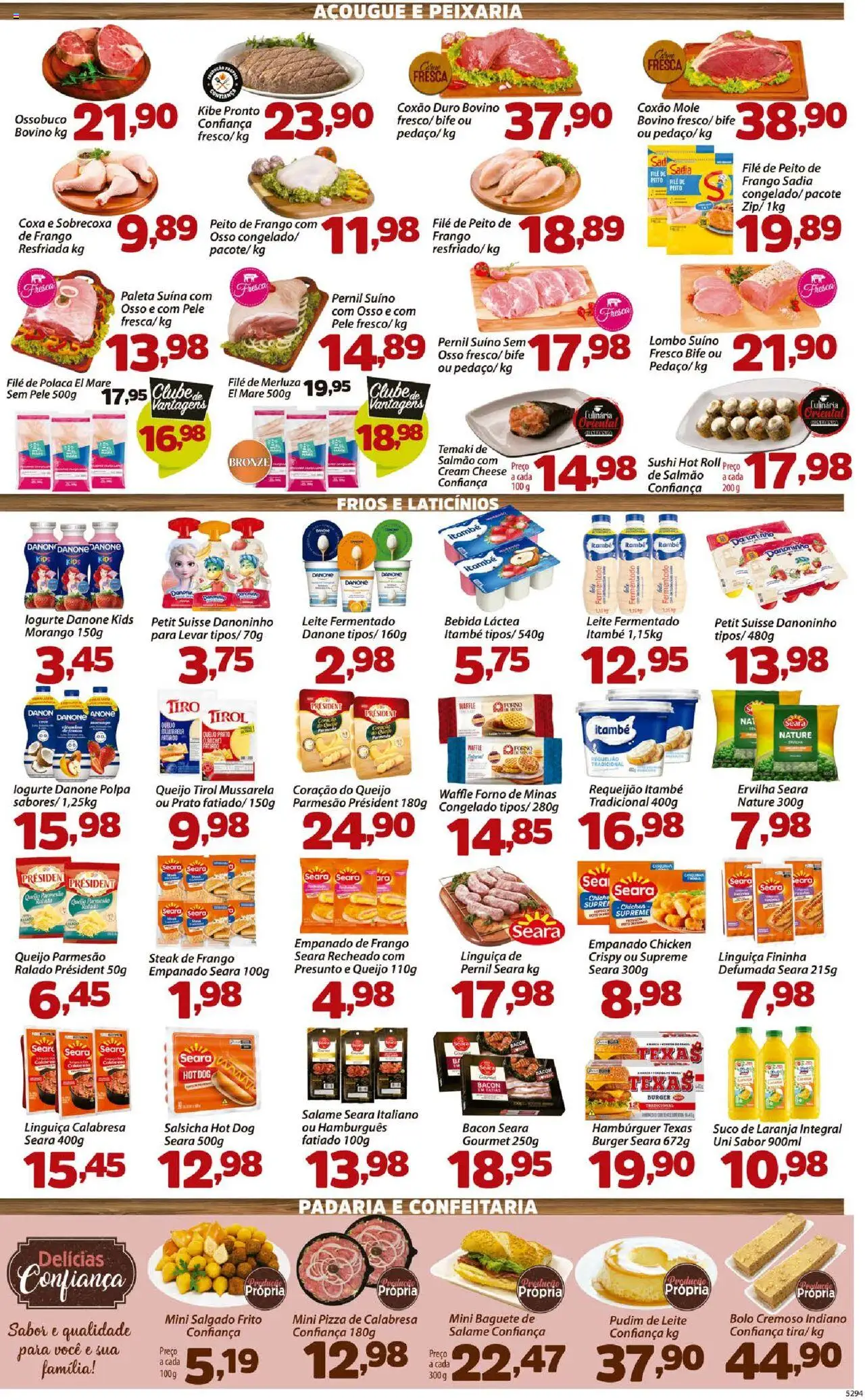 Confiança Folheto - válido de 22.07.2025 | Página: 3 | Produtos: Forno, Pizza, Cream cheese, File de polaca
