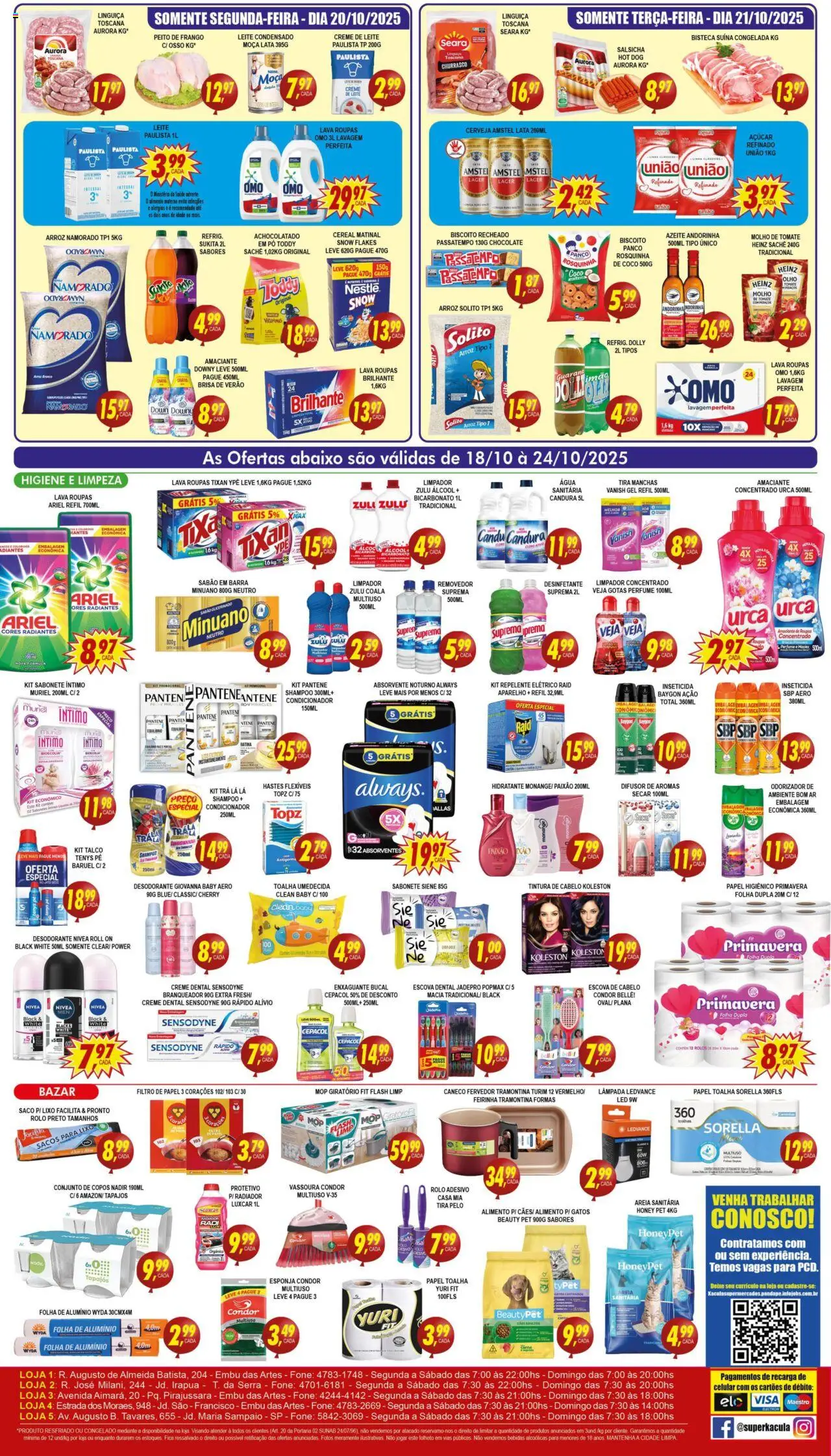 Kaçula Folheto - válido de 18.10.2025 | Página: 4 | Produtos: Filtro de papel, Sabão, Salsicha, Vassoura