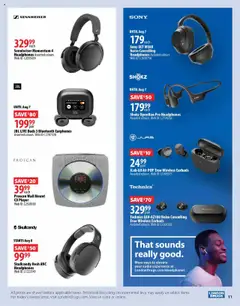 London Drugs flyer valid from 31.07.2025 | Page: 11 | Products: Audio, Player, Headphones
