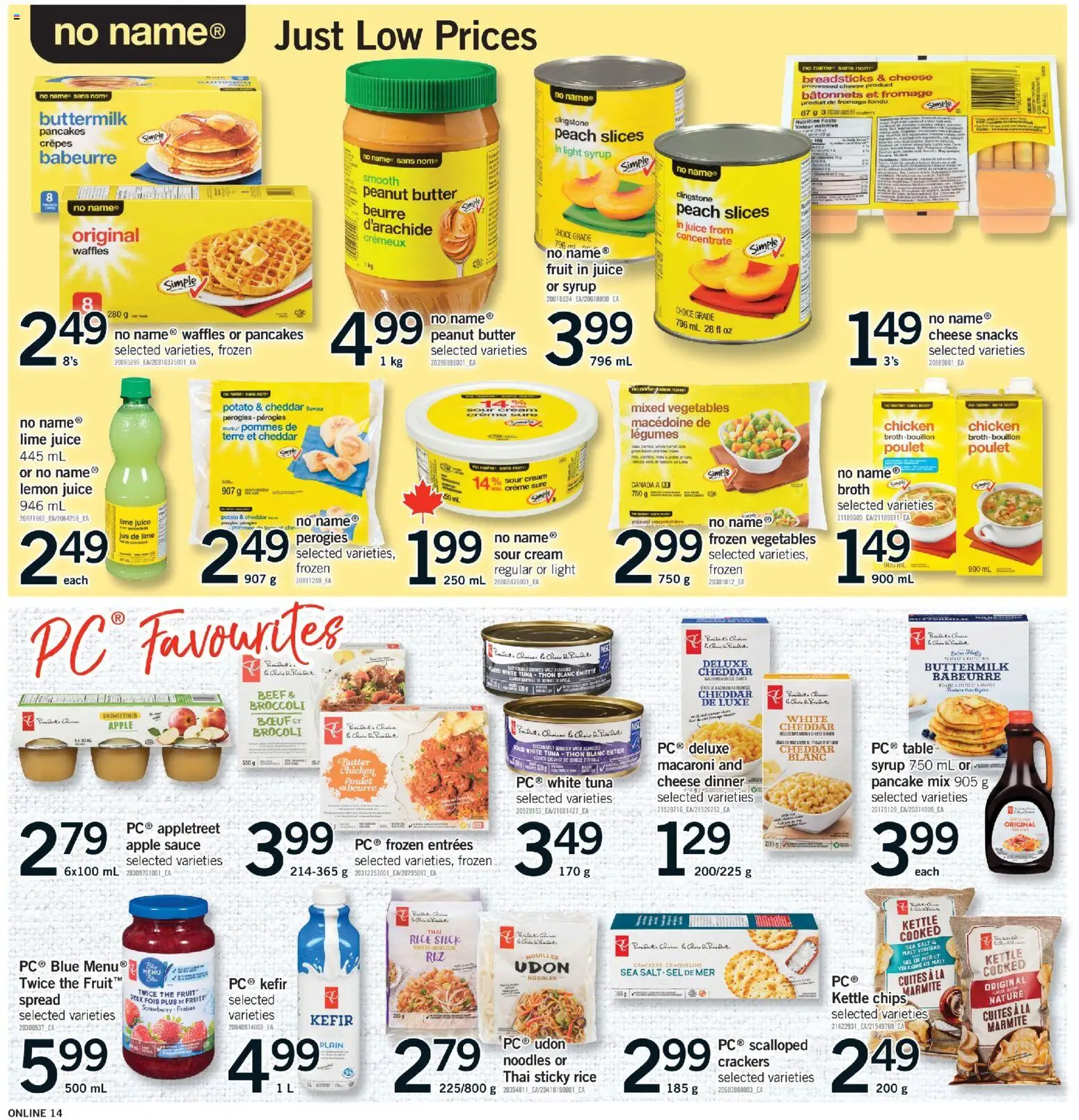 Fortinos flyer valid from 19.02.2026 | Page: 14 | Products: Beef, Table, Butter, Juice